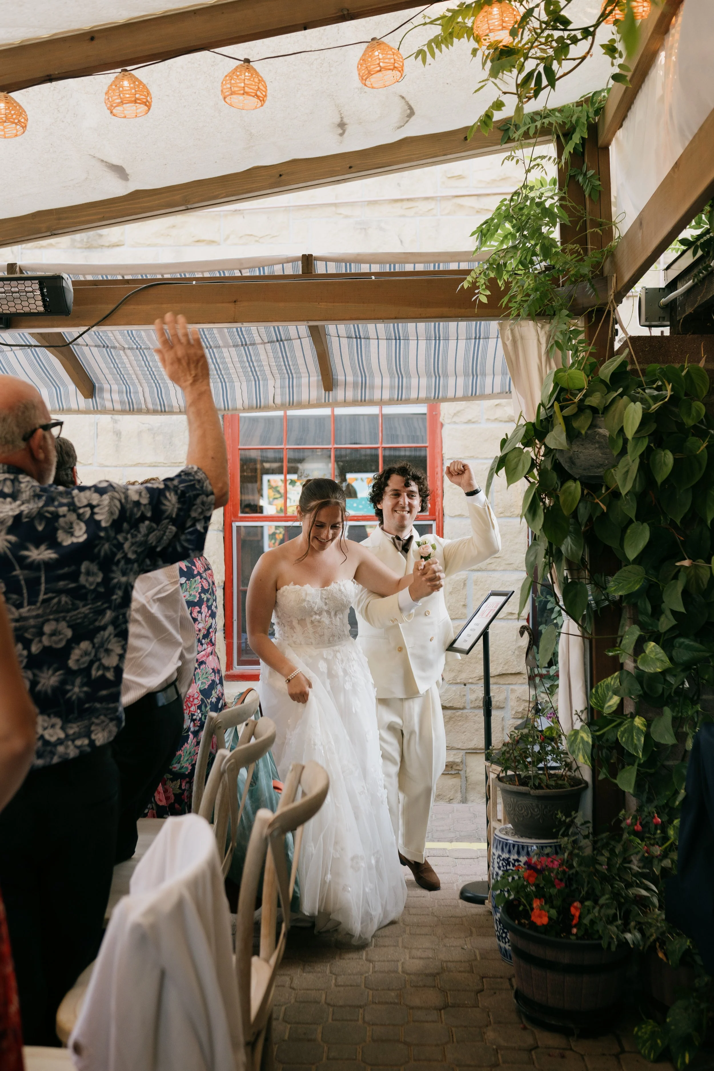 www.santabarbarawedding.com | Bae Events | Danya Izarraraz | Anthology Studios | Arnoldi’s Cafe | Samara Beauty | Tailor’s Keep | Willowby by Watters | Couple Entering Reception