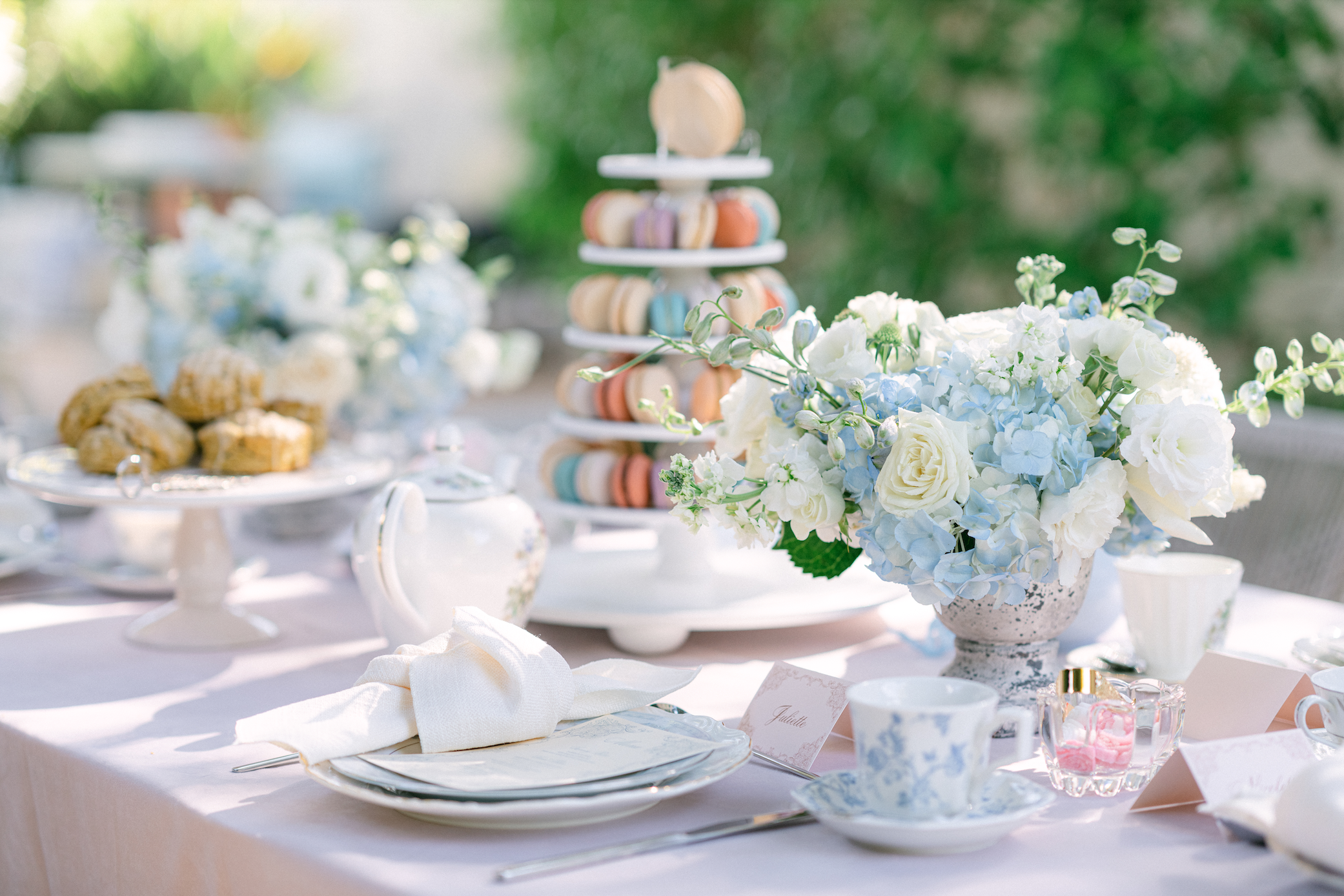www.santabarbarawedding.com | Magnolia West | Alpha Floral | Islay Gardens | Tea and Time | Reve Macarons | The Social Vows | Taylor Design Studio | Alpha Floral | Tea Party