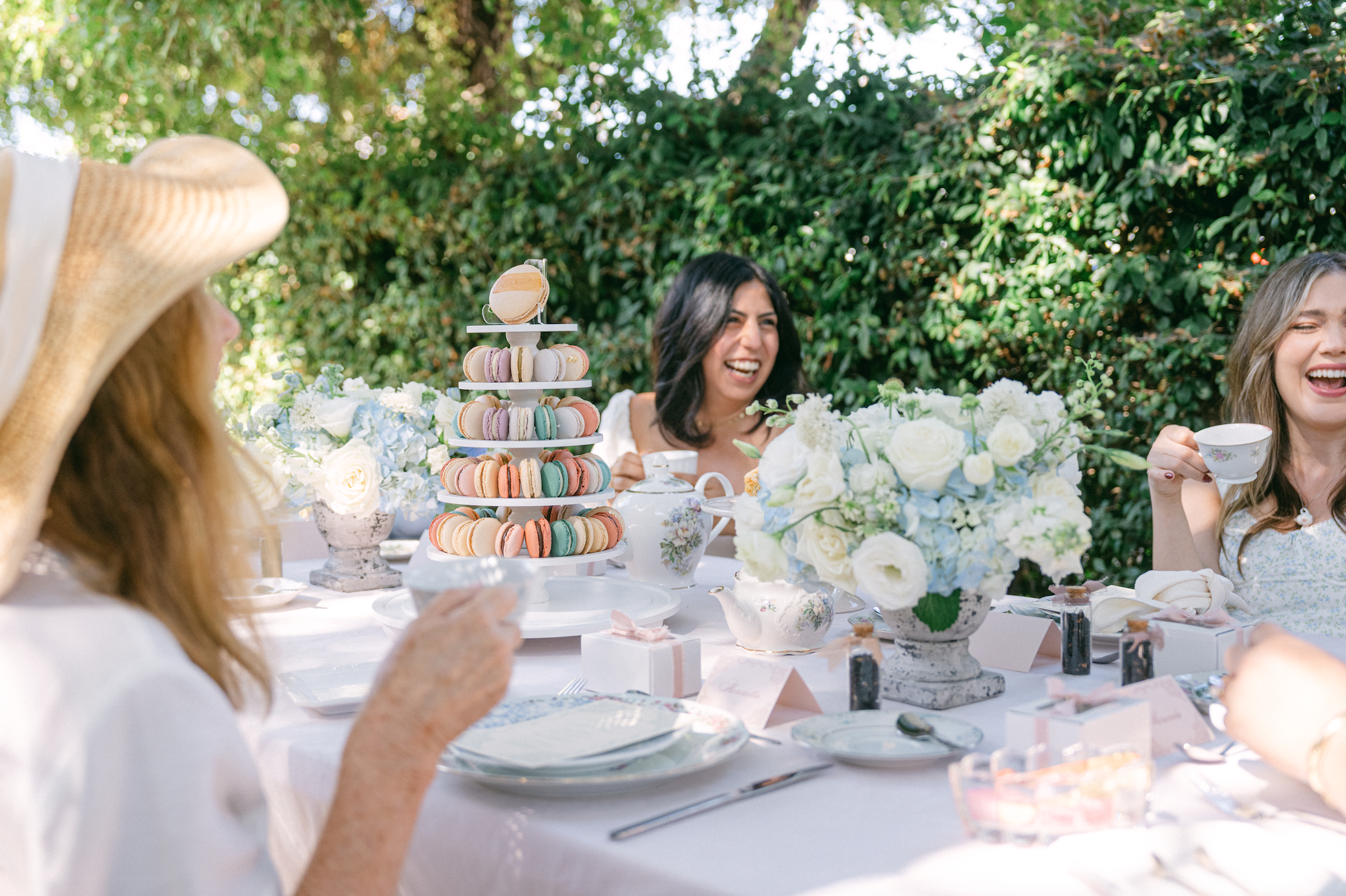 www.santabarbarawedding.com | Magnolia West | Alpha Floral | Islay Gardens | Tea and Time | Reve Macarons | The Social Vows | Taylor Design Studio | Alpha Floral | Tea Party