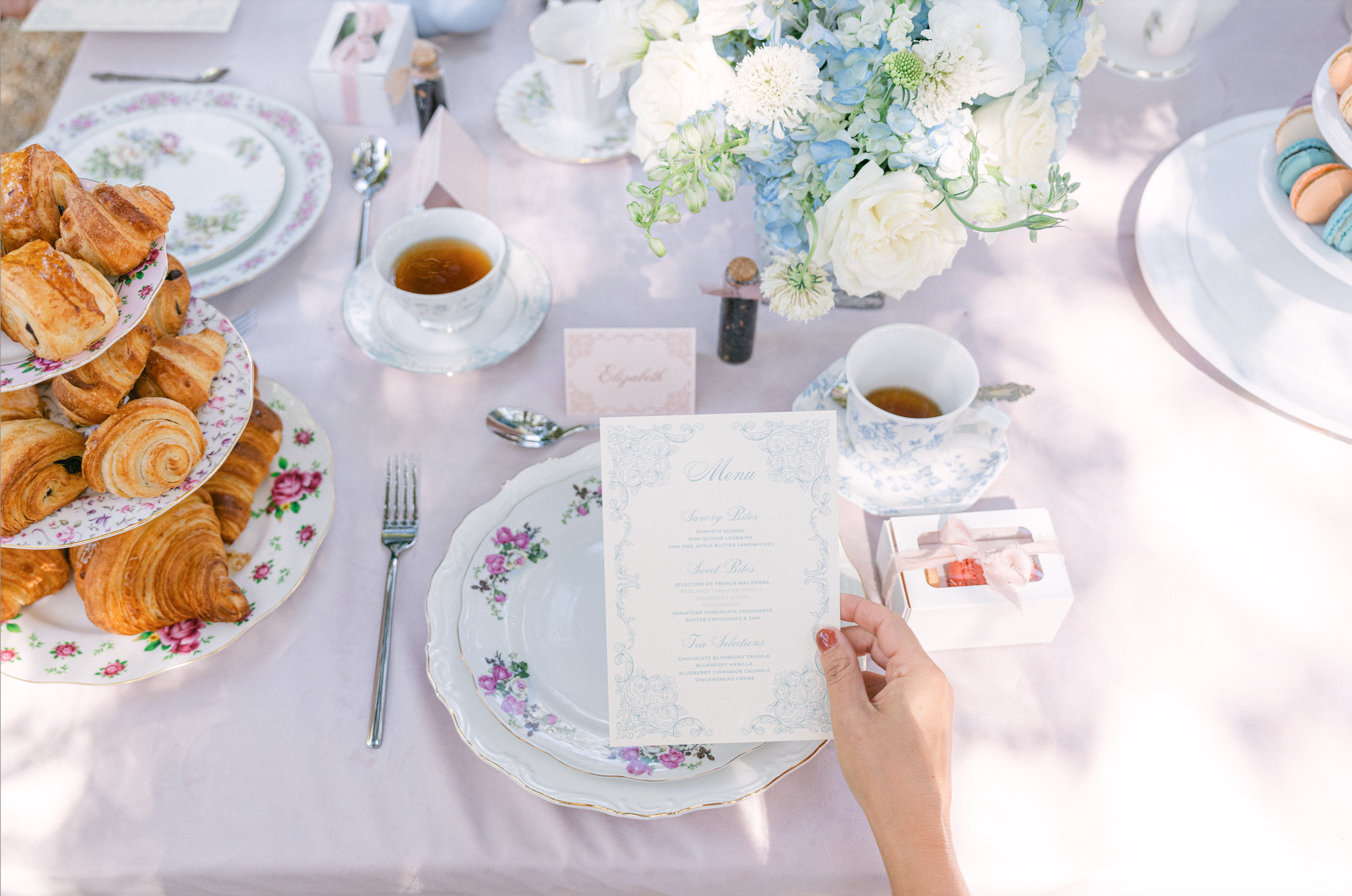 www.santabarbarawedding.com | Magnolia West | Alpha Floral | Islay Gardens | Tea and Time | Reve Macarons | The Social Vows | Taylor Design Studio | Alpha Floral | Tea Party