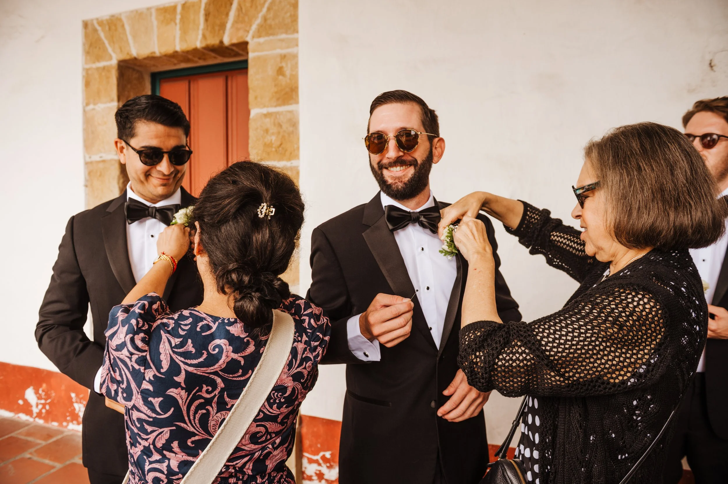 www.santabarbarawedding.com | Allie Dearie | Lucky Penny Events | Old Mission Santa Barbara | Groom and Groomsmen Getting Ready