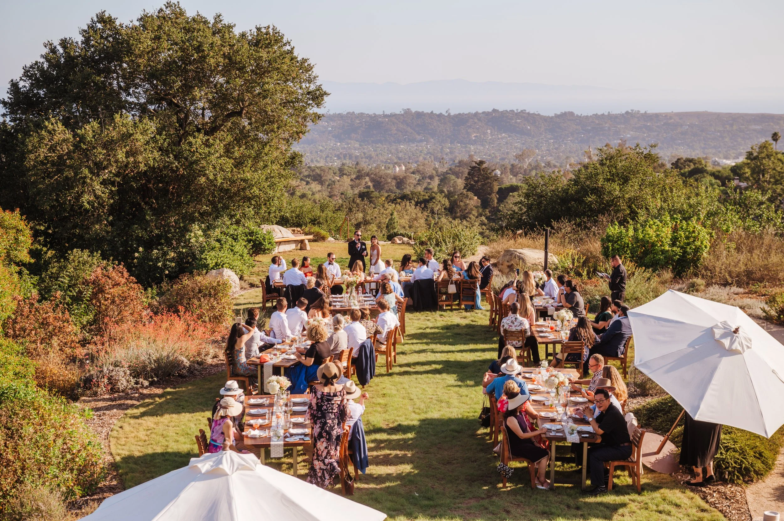 www.santabarbarawedding.com | Allie Dearie | Lucky Penny Events | Santa Barbara Botanic Garden | All Heart Rentals | Reception Set Up