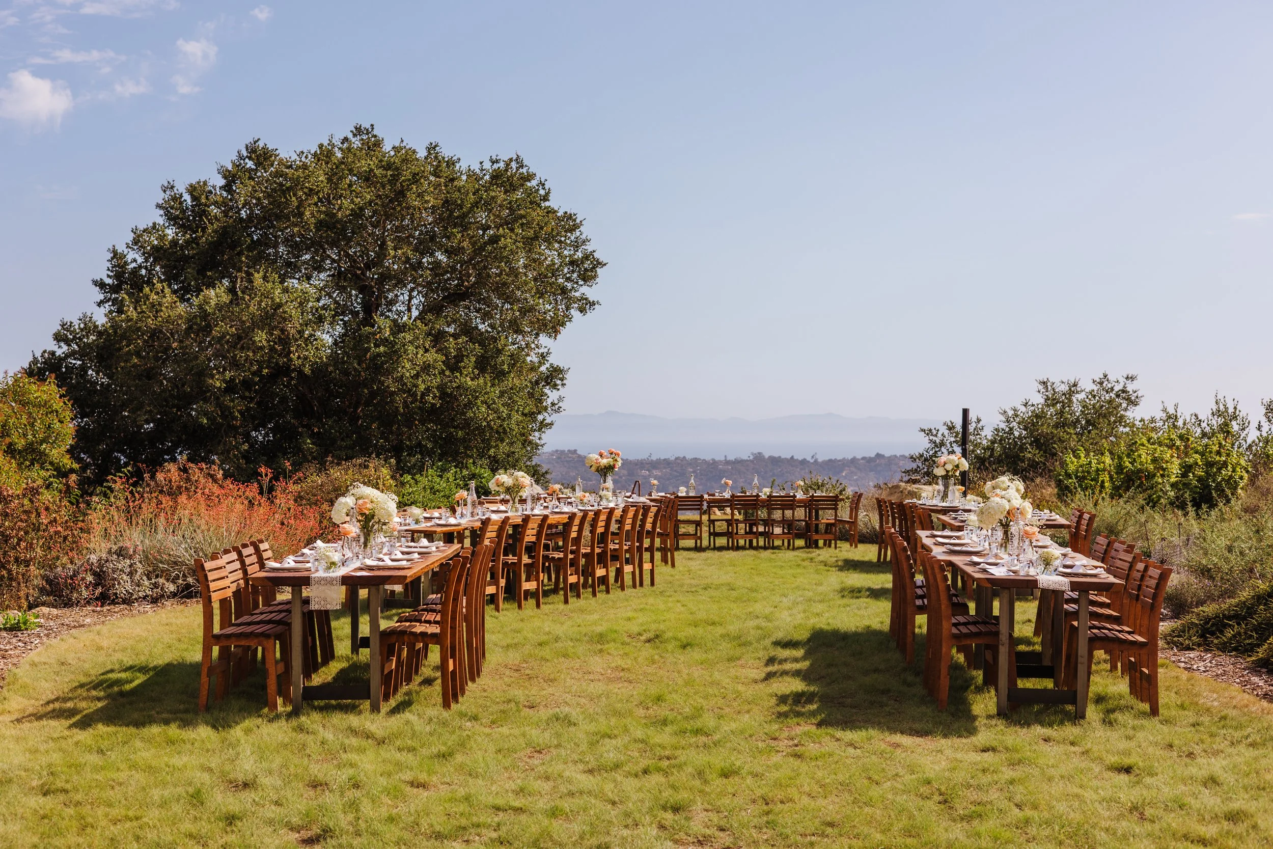 Santa Barbara Mission Wedding with Summer Botanic Garden Reception