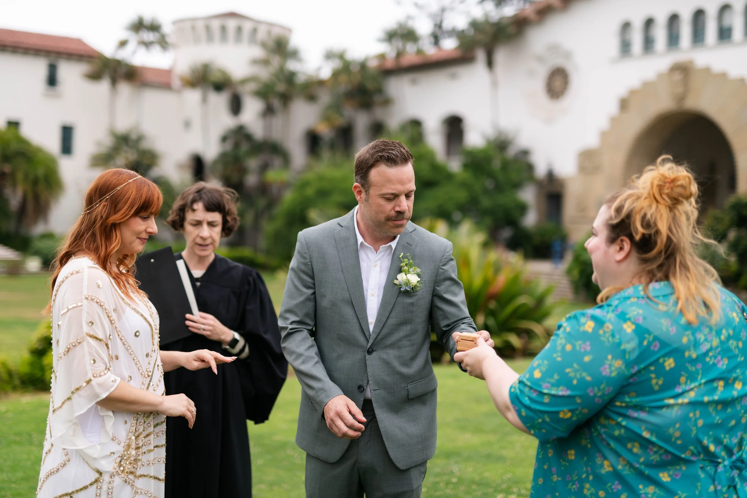 www.santabarbarawedding.com | Santa Barbara Courthouse | Nate and Jenny Weddings | Free People | Courthouse Elopement
