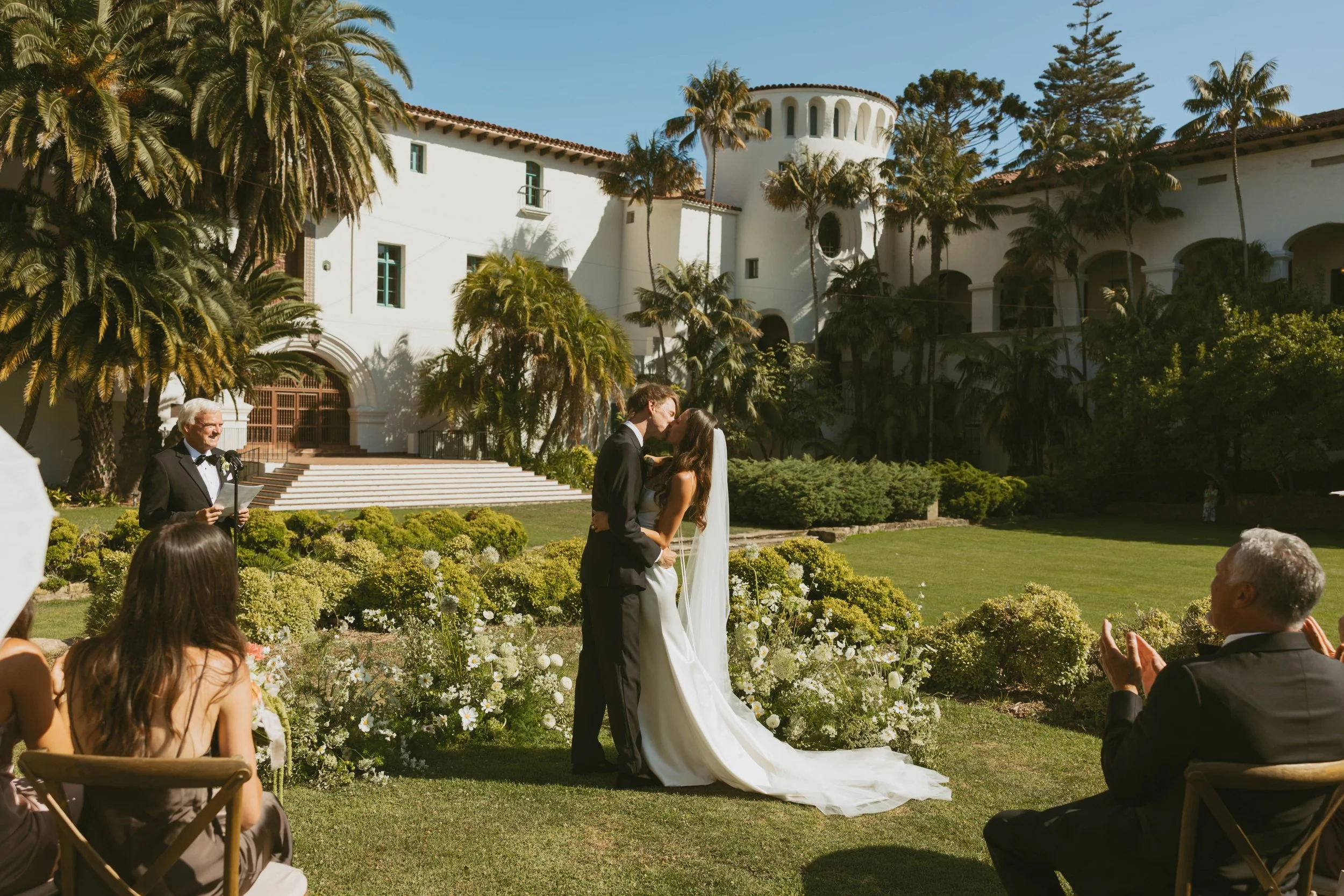 www.santabarbarawedding.com | Santa Barbara Courthouse | KB Events | Michelle Lanning | Boho Chic Dreams | Just 4 Fun Party Rentals | The Ceremony