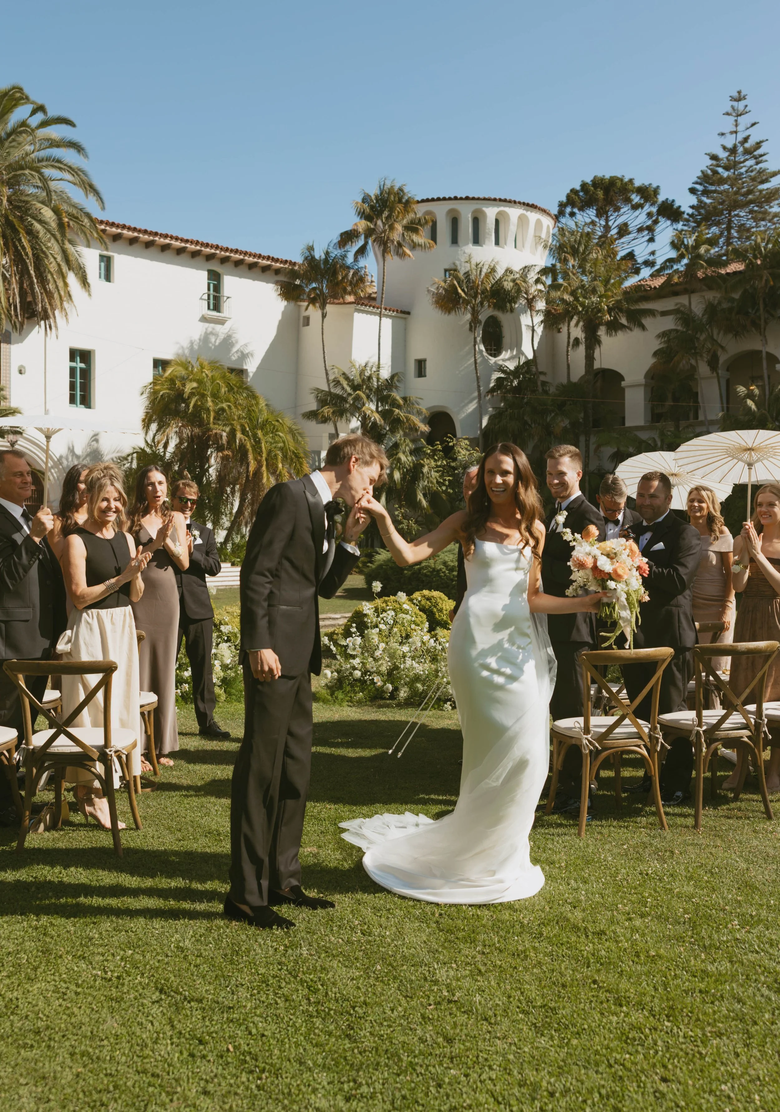 www.santabarbarawedding.com | Santa Barbara Courthouse | KB Events | Michelle Lanning | Boho Chic Dreams | Just 4 Fun Party Rentals | The Ceremony