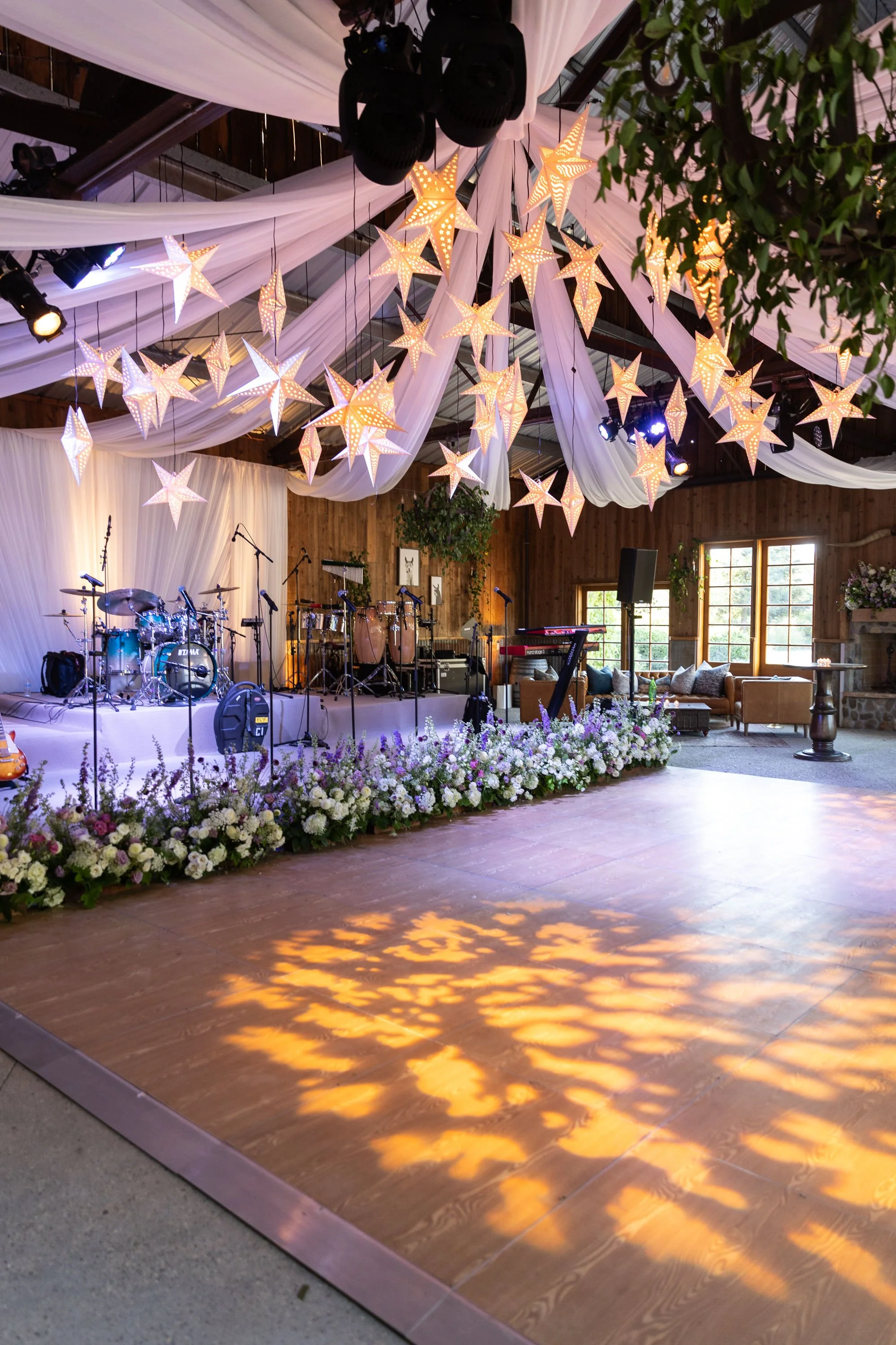 www.santabarbarawedding.com | Camp Carmina | John Cain Photography | Hanging Stars