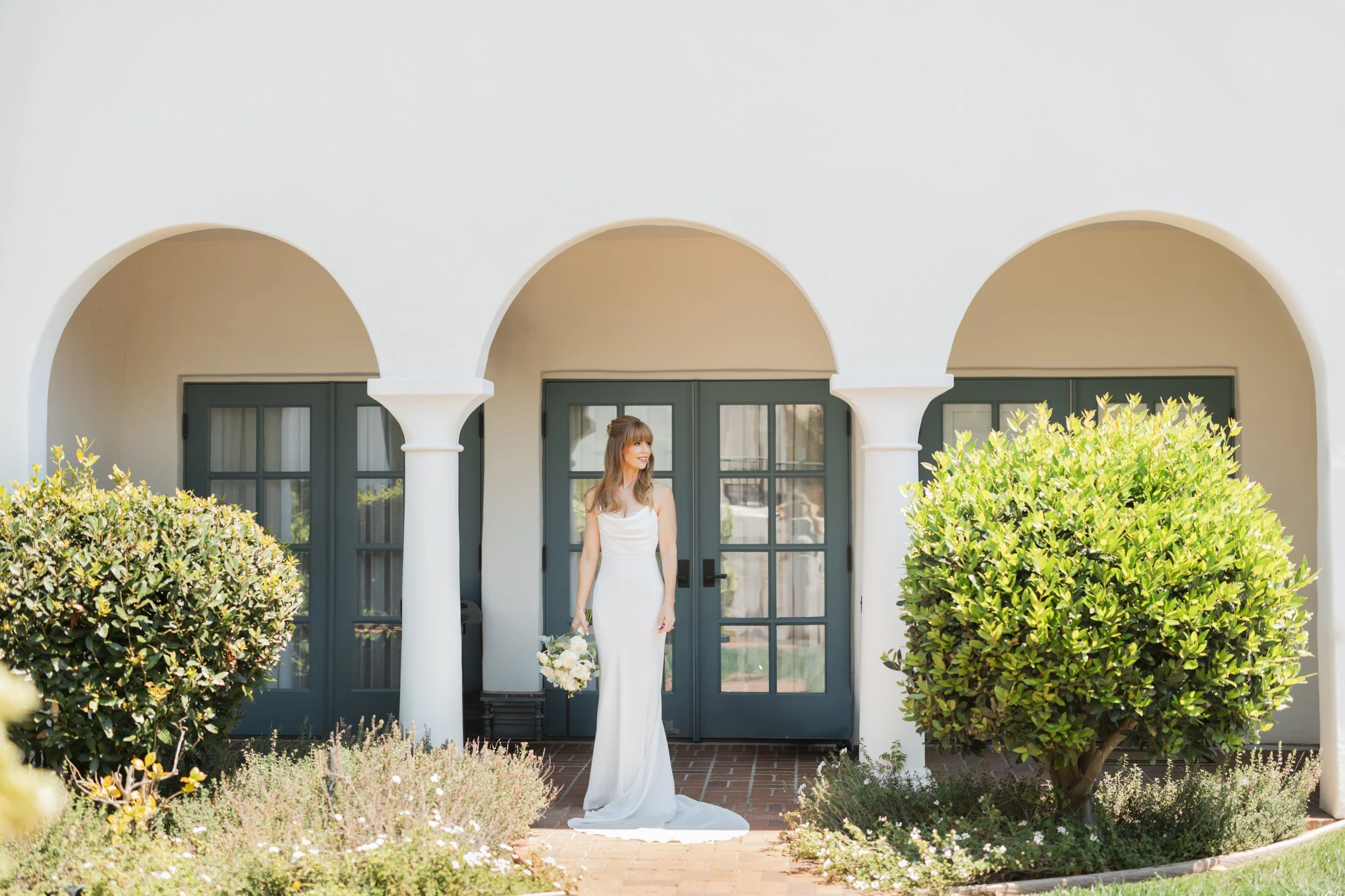 www.santabarbarawedding.com | Lauren Maeve | Presidio Chapel | Coastal Rose Events | The Twisted Twig | Marla &amp; Co. | Bride Before Ceremony