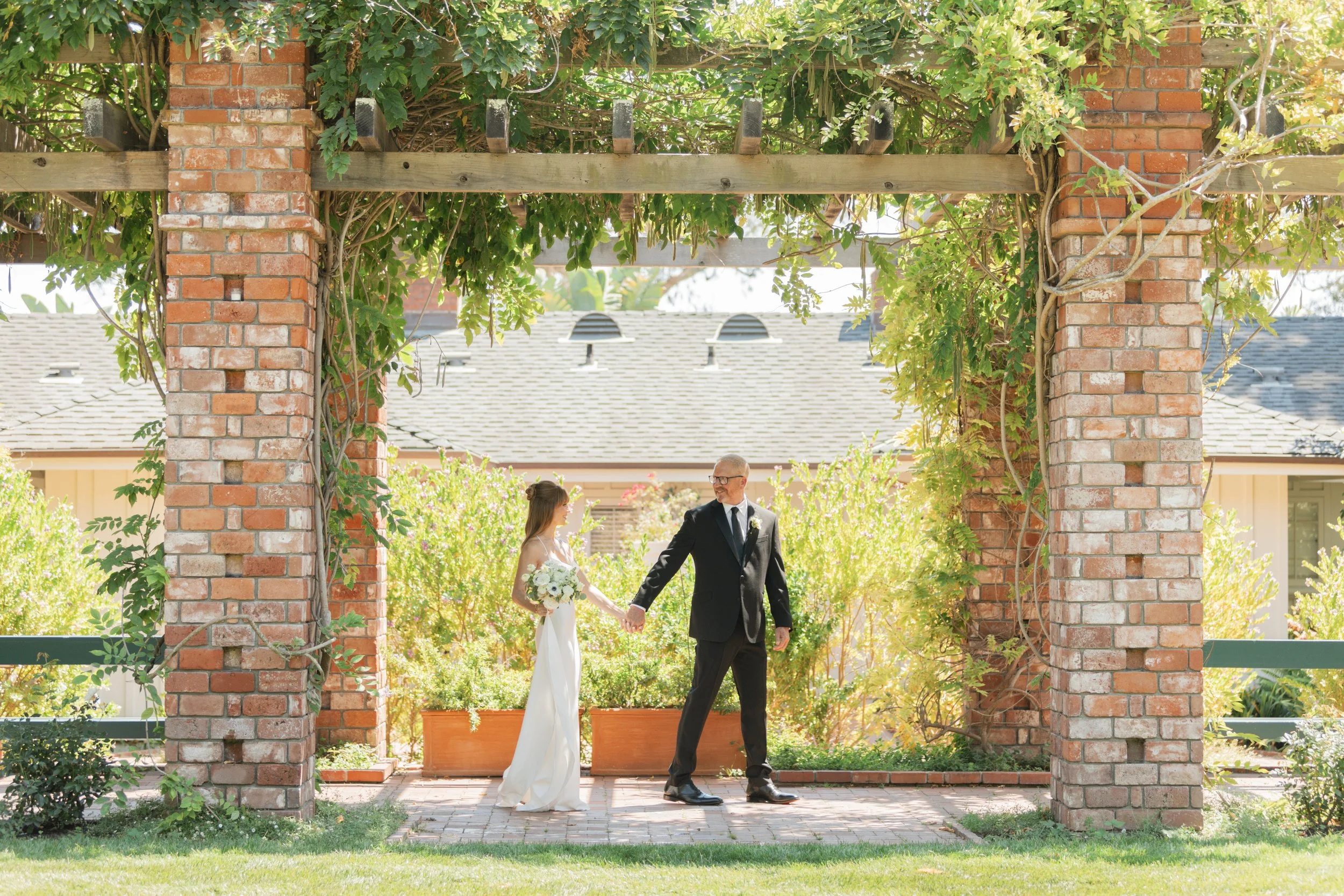 www.santabarbarawedding.com | Lauren Maeve | Presidio Chapel | Coastal Rose Events | The Twisted Twig | Marla &amp; Co. | Couple Photo Shoot Before Ceremony