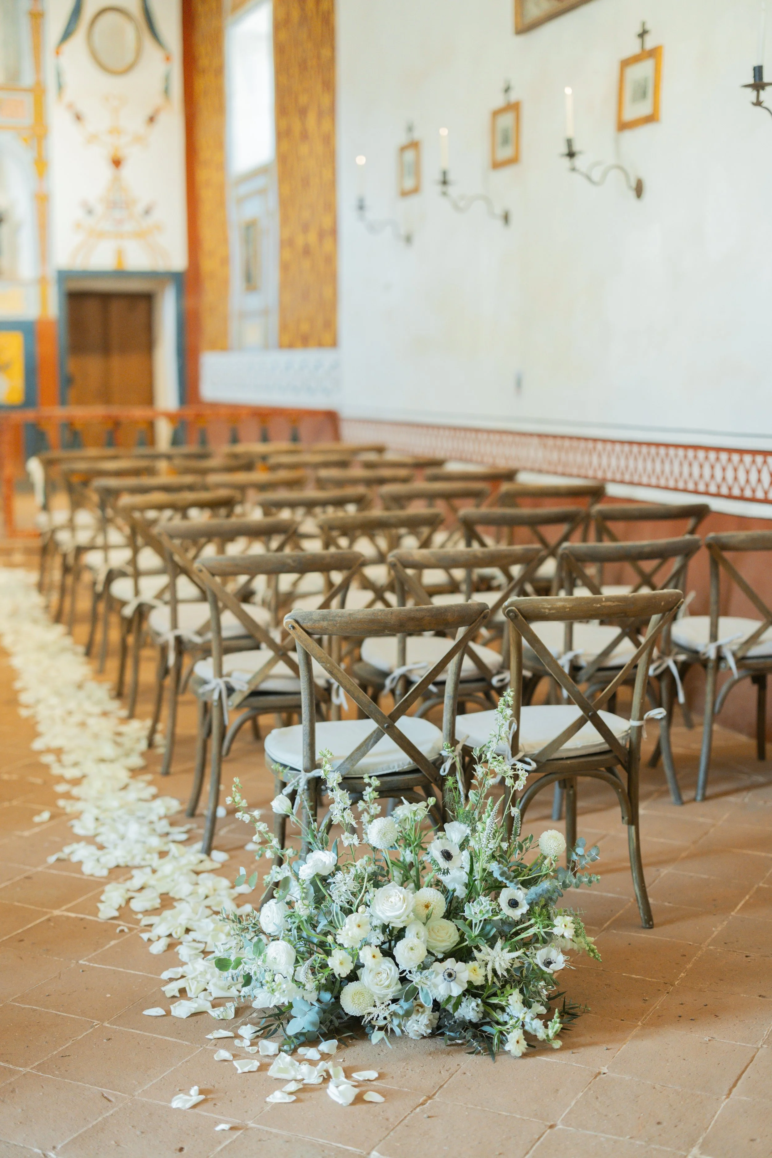 www.santabarbarawedding.com | Lauren Maeve | Presidio Chapel | Coastal Rose Events | The Twisted Twig | Marla &amp; Co. | Inside the Chapel