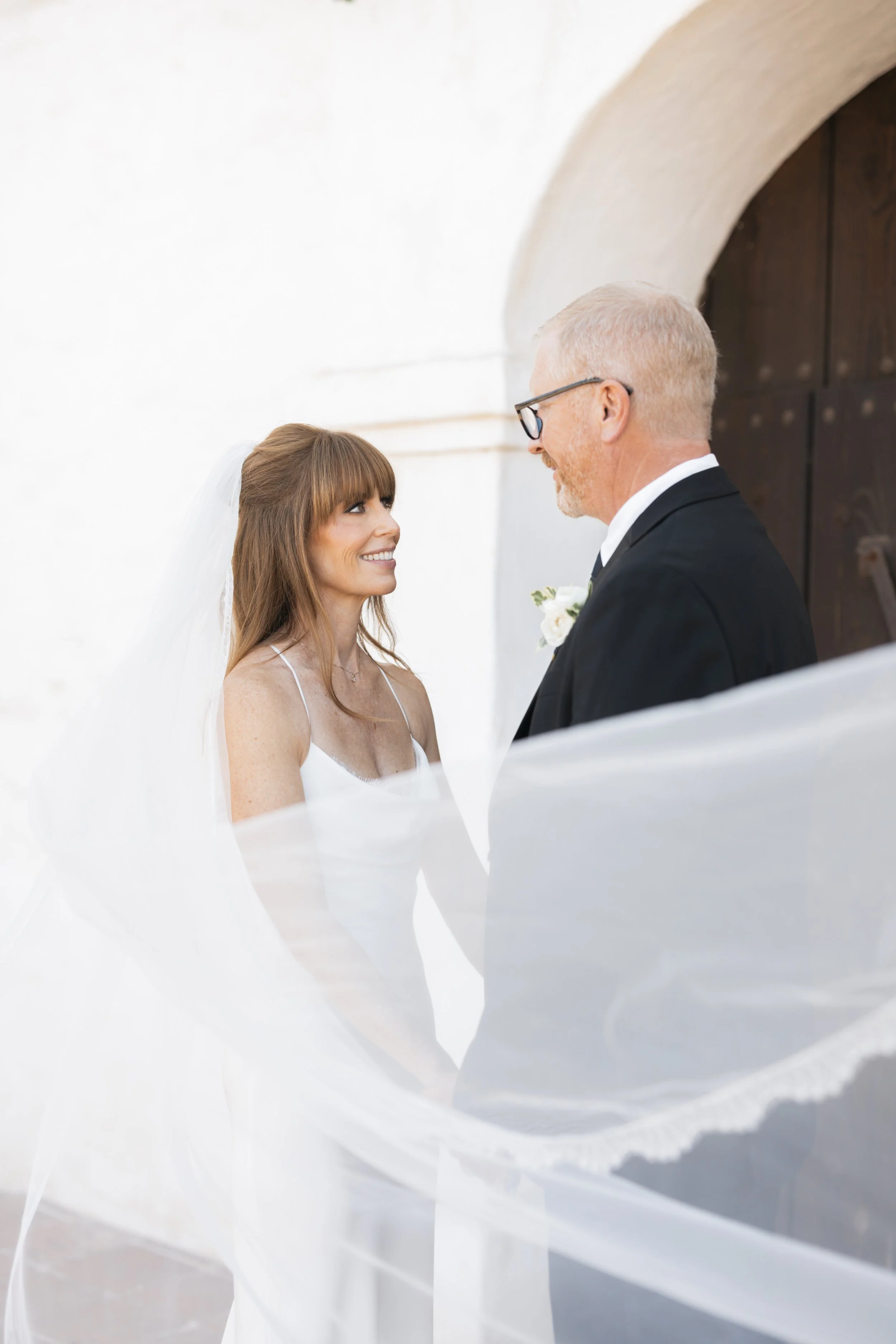 www.santabarbarawedding.com | Lauren Maeve | Presidio Chapel | Coastal Rose Events | The Twisted Twig | Marla &amp; Co. | Couple After Ceremony