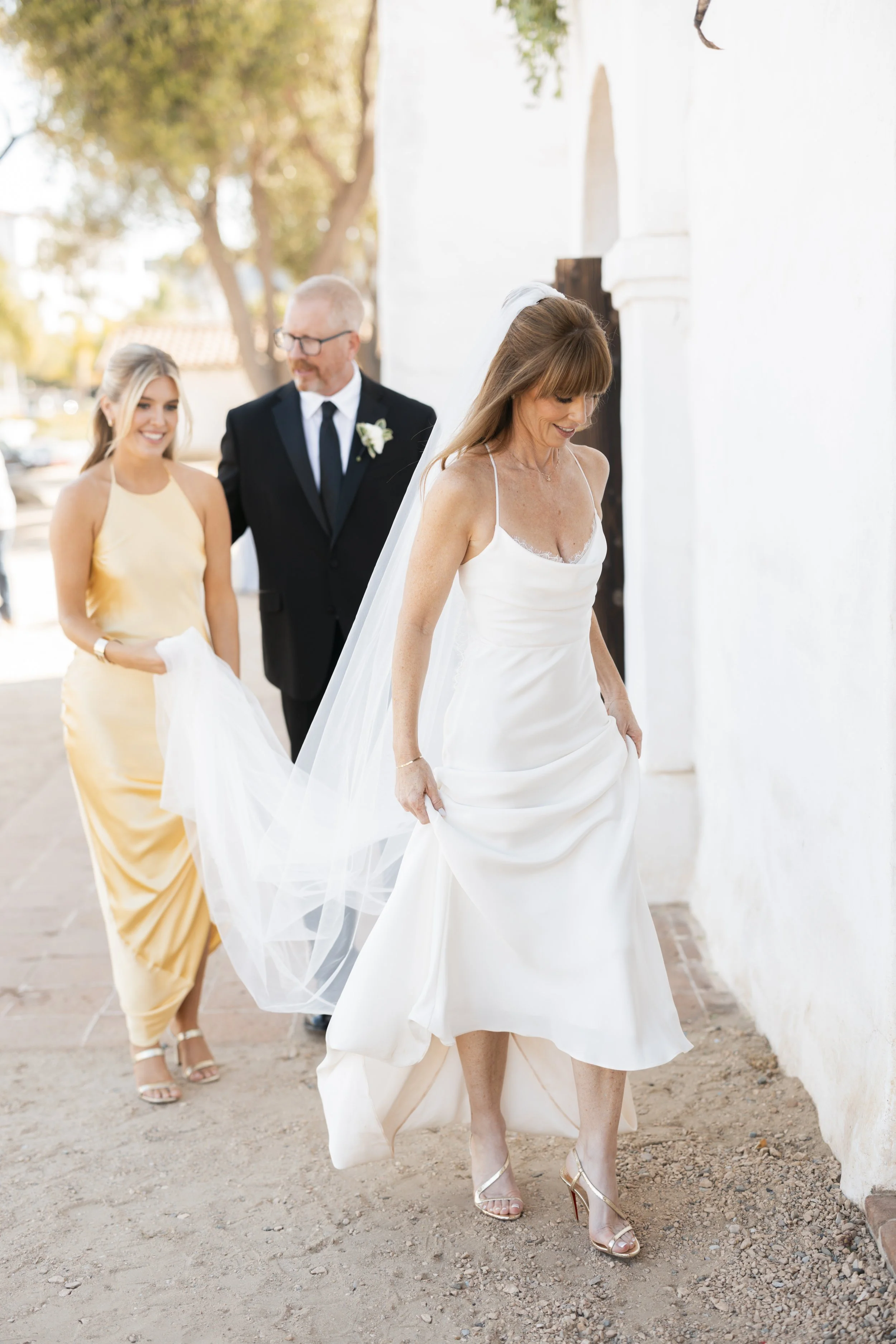 www.santabarbarawedding.com | Lauren Maeve | Presidio Chapel | Coastal Rose Events | The Twisted Twig | Marla &amp; Co. | Bride Before Ceremony