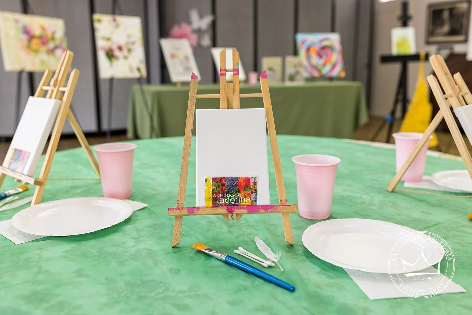 www.santabarbarawedding.com | Live Oak Unitarian | Elizabeth Victoria | Emily Hart-Roberts |&nbsp;I Love You Maddly Weddings &amp; Events | Artistry by Adonna | Painting Stands
