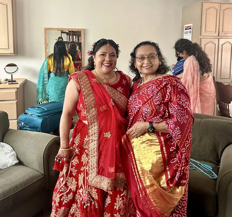 www.santabarbarawedding.com | Bride at Her Indian Wedding with Her Mother