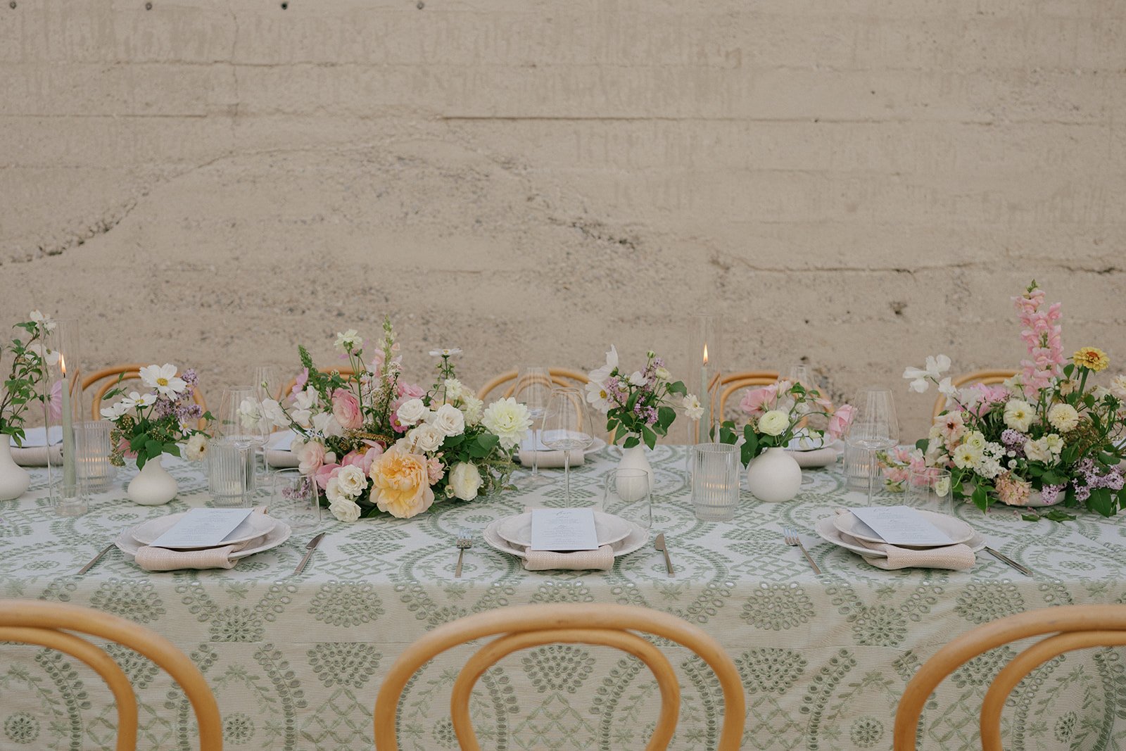 www.santabarbarawedding.com | Surraya Event Planning | Haley Garces | Drift Hotel | Best Day Ever | Party Pleasers | Nuage Designs | Reception Table Set Up