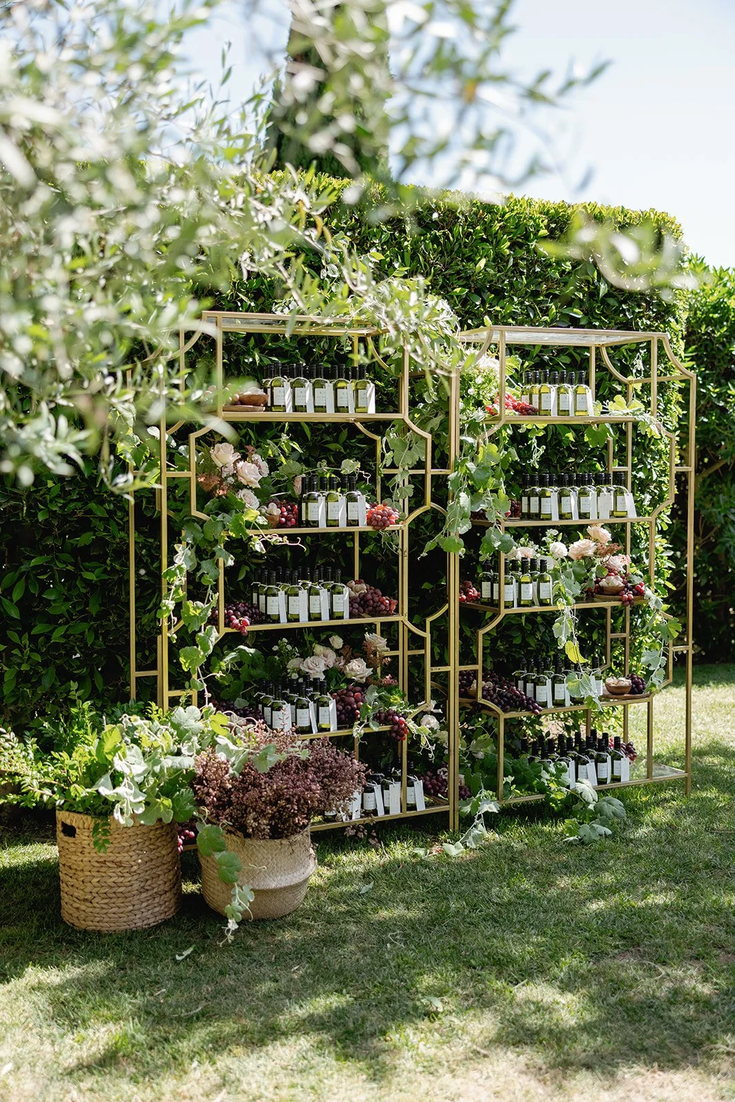www.santabarbarawedding.com | Sposto Photography | Olive Grove Estate | weddings by Susan Dunne | Mulberry Estate | Bright Event Rentals | Wedding Favor Set Up