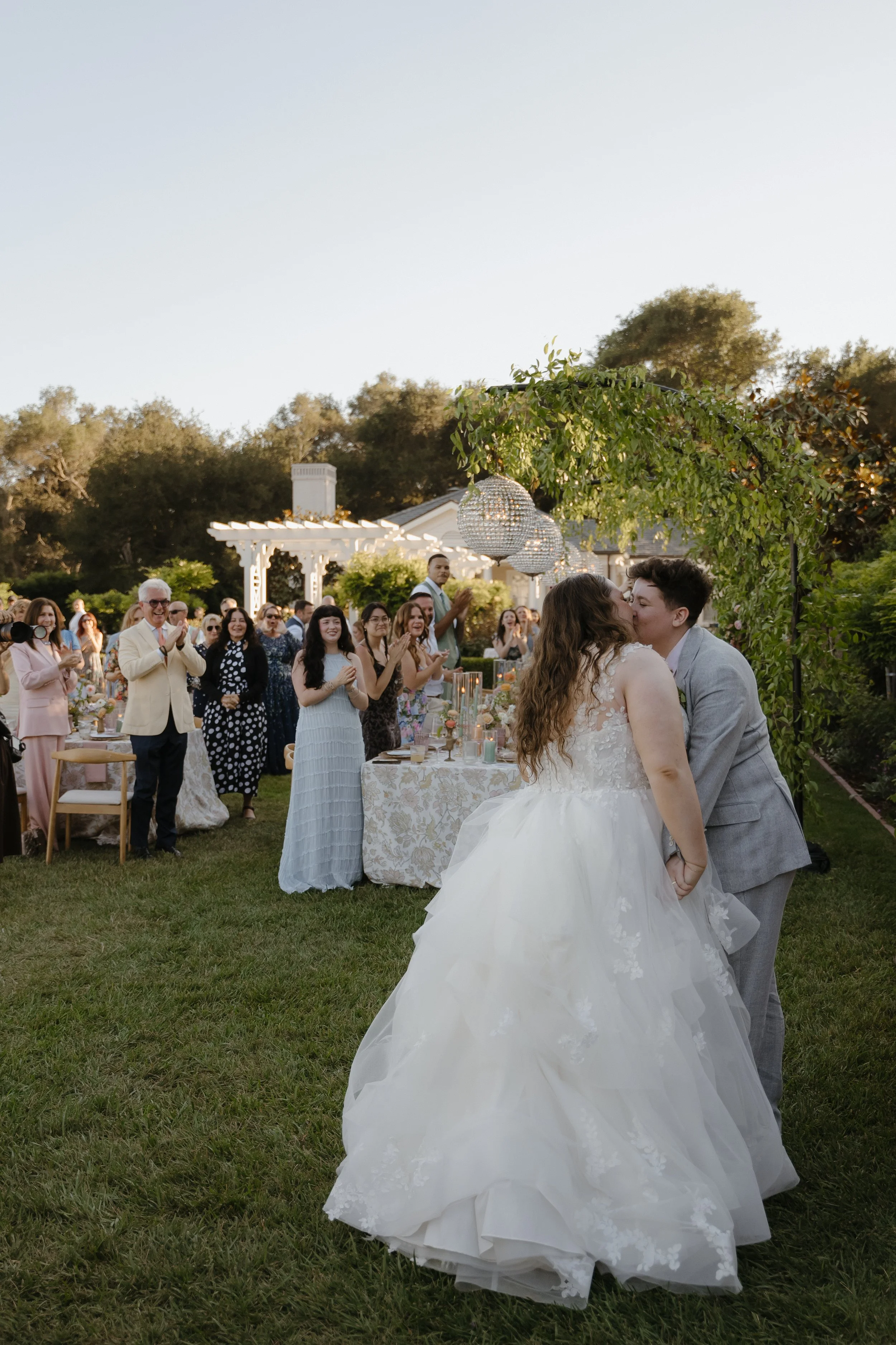 www.santabarbarawedding.com | Weddings by Angie | Karina Santos | Best Day Ever Floral Design | SPARK Creative | Found Rentals | Amigo Event Rentals | BBJ La Tavola | Reception Set Up