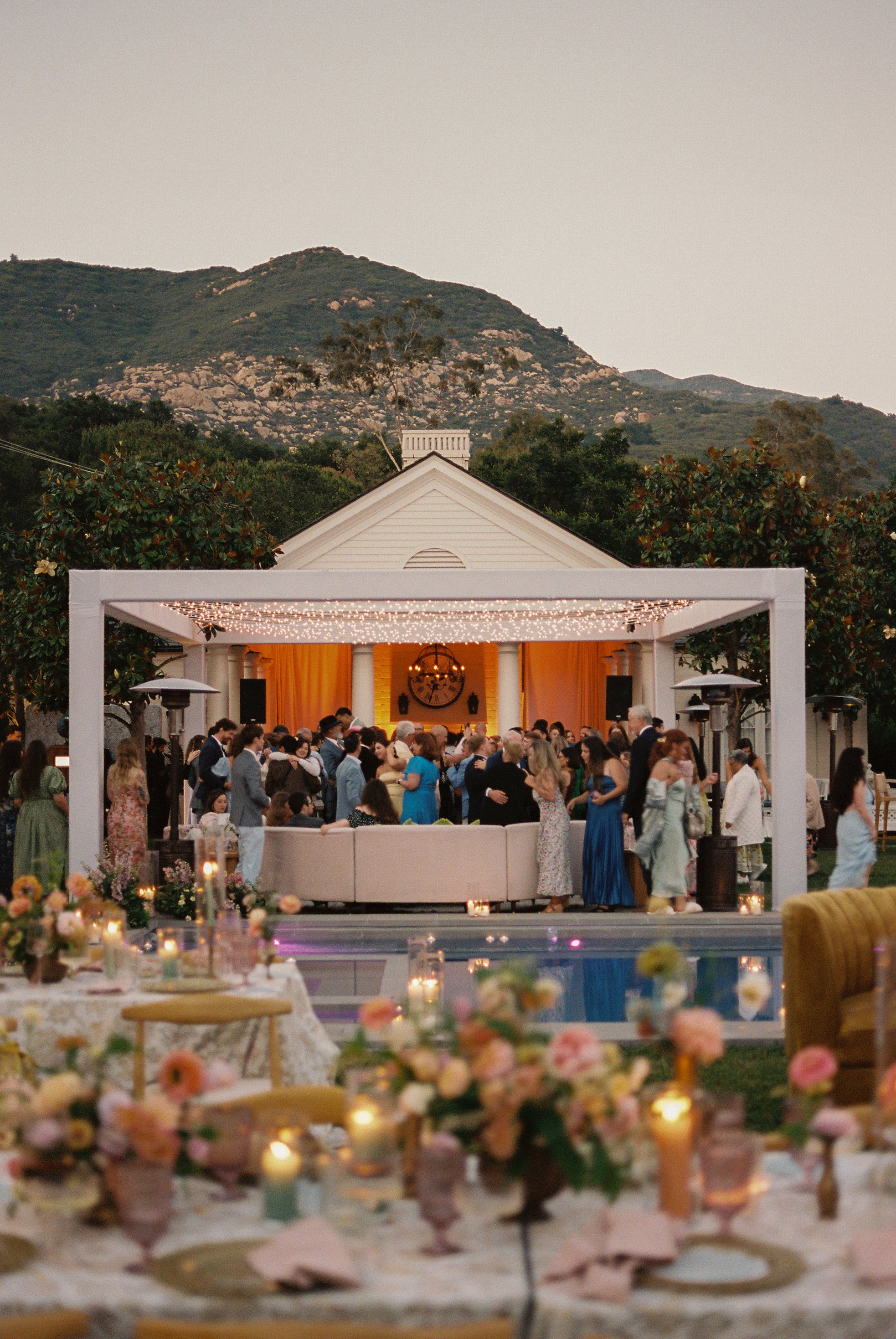 www.santabarbarawedding.com | Weddings by Angie | Karina Santos | Best Day Ever Floral Design | SPARK Creative | Found Rentals | Amigo Event Rentals | BBJ La Tavola | Reception Set Up
