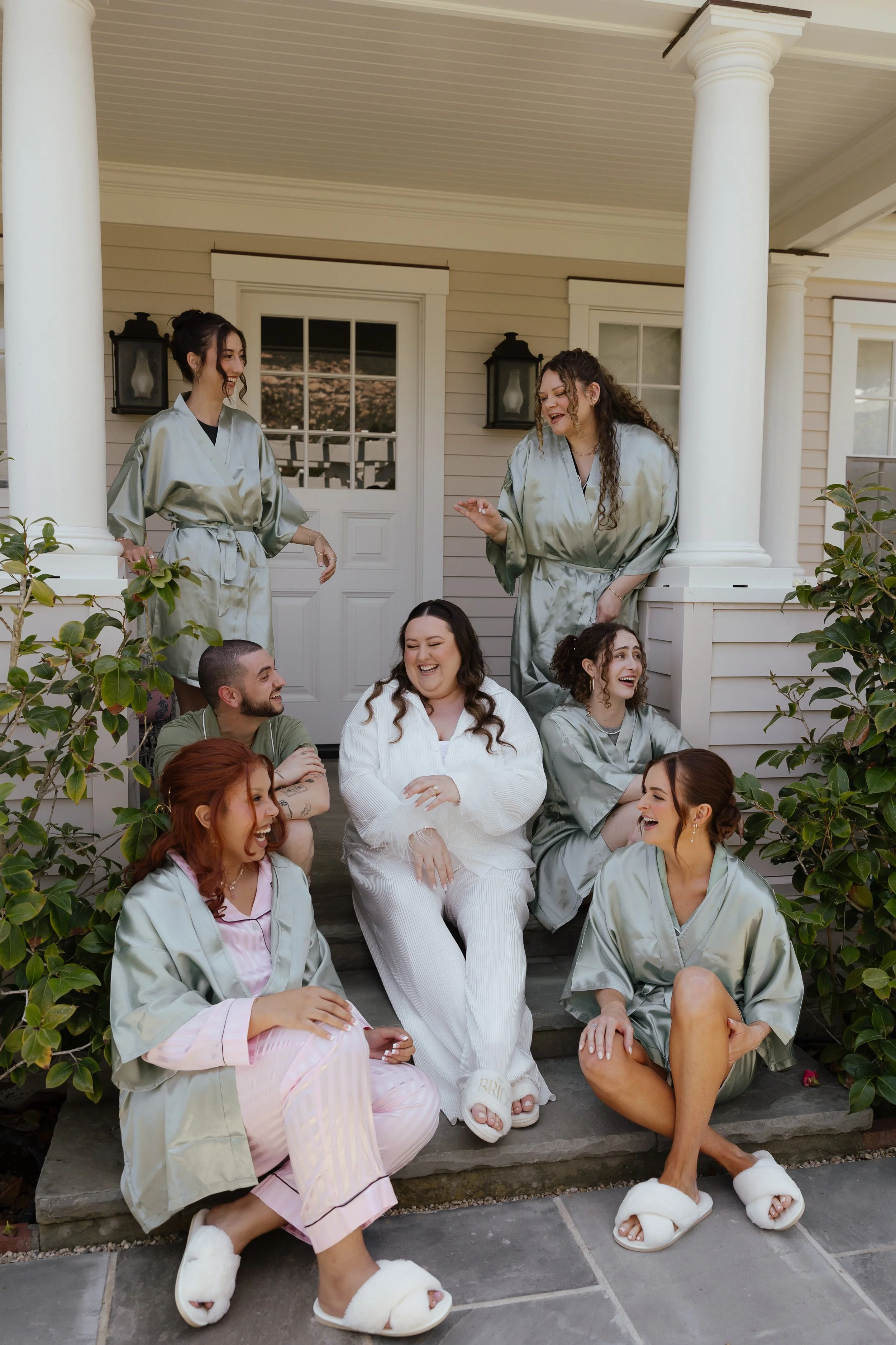 www.santabarbarawedding.com | Weddings by Angie | Karina Santos | Best Day Ever Floral Design | SPARK Creative | Marla &amp; Co. | Bride and Bridesmaids Before Ceremony