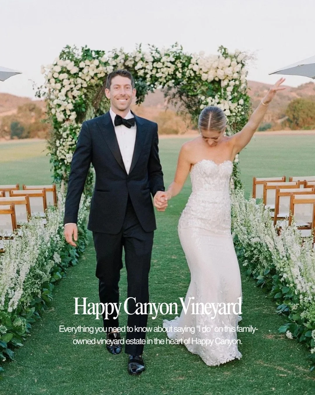 Some venues feel like a backdrop. Happy Canyon Vineyard feels like a world of its own. 🍇

Set on the highest point of a secluded Santa Ynez ranch, this family-owned vineyard estate gives you ivy-covered barns, golden-hour vineyard views, poolside co