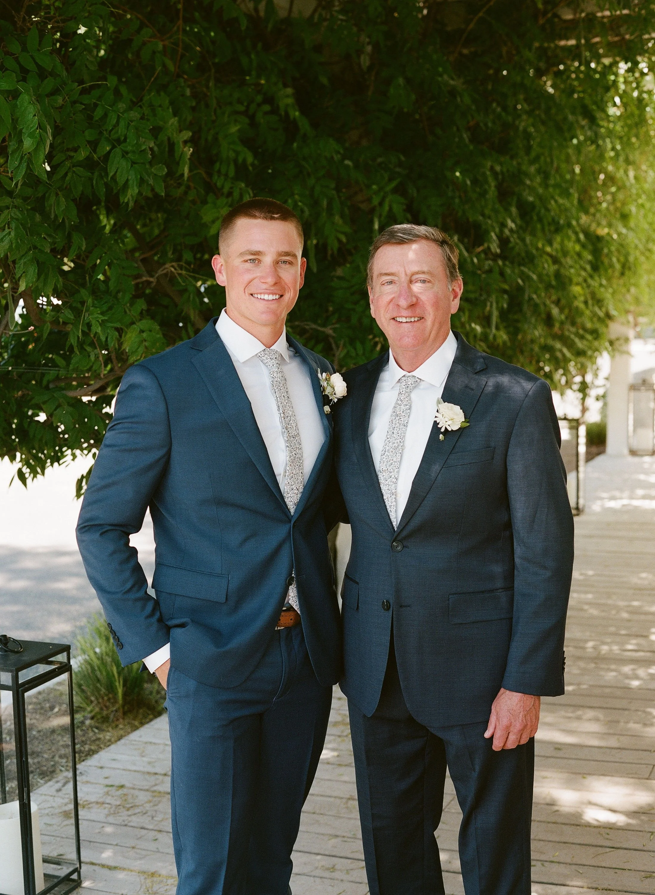www.santabarbarawedding.com | Camp Carmina | John Cain Photography | Groom with Father