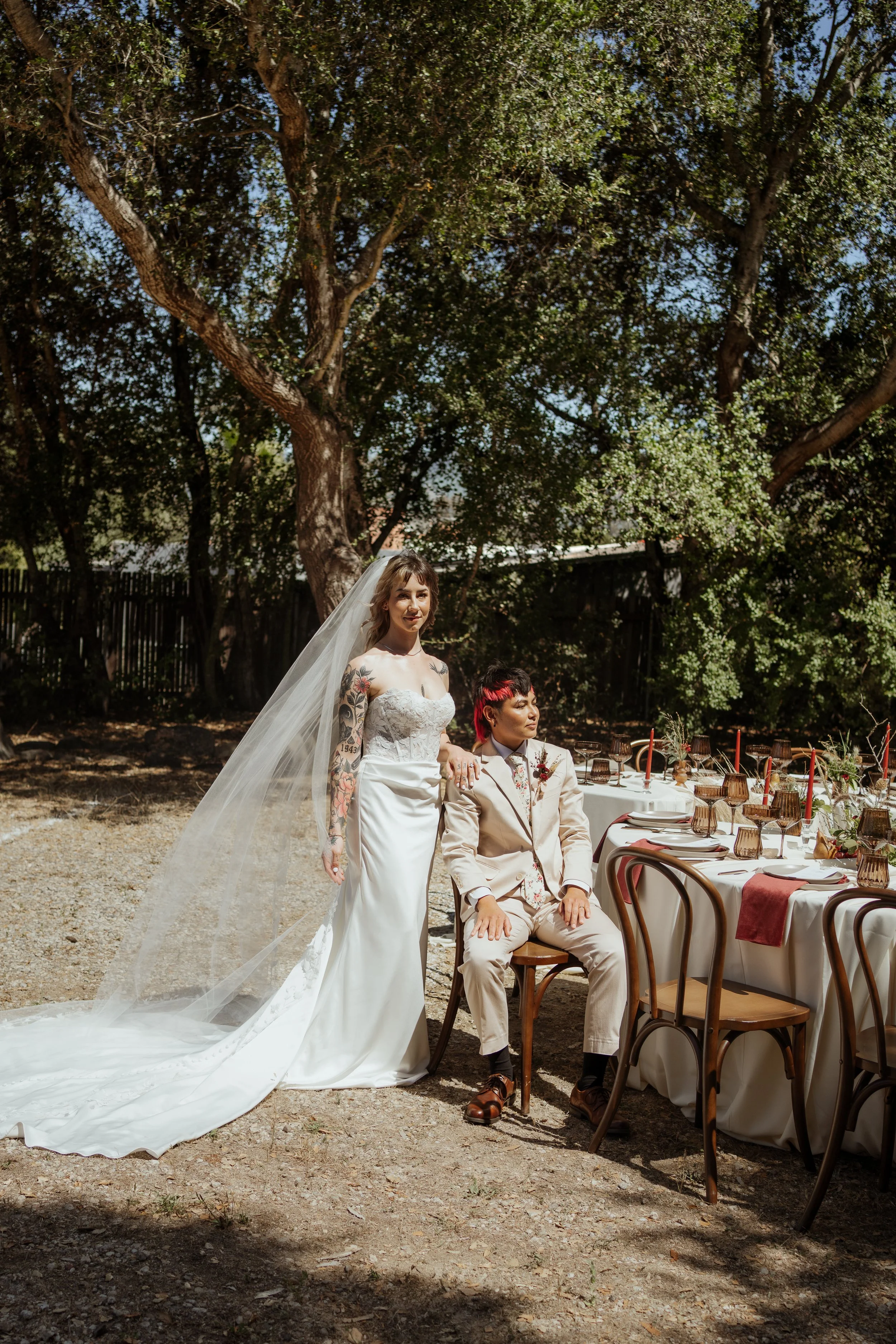 www.santabarbarawedding.com | Ojai Retreat | Hannah Anthony | Amigo Event Rentals | Gather &amp; Bloom Celebrations | Perfectly Mi Amoor | Vow &amp; Veil | Strut Bridal | LGBTQ Wedding Editorial
