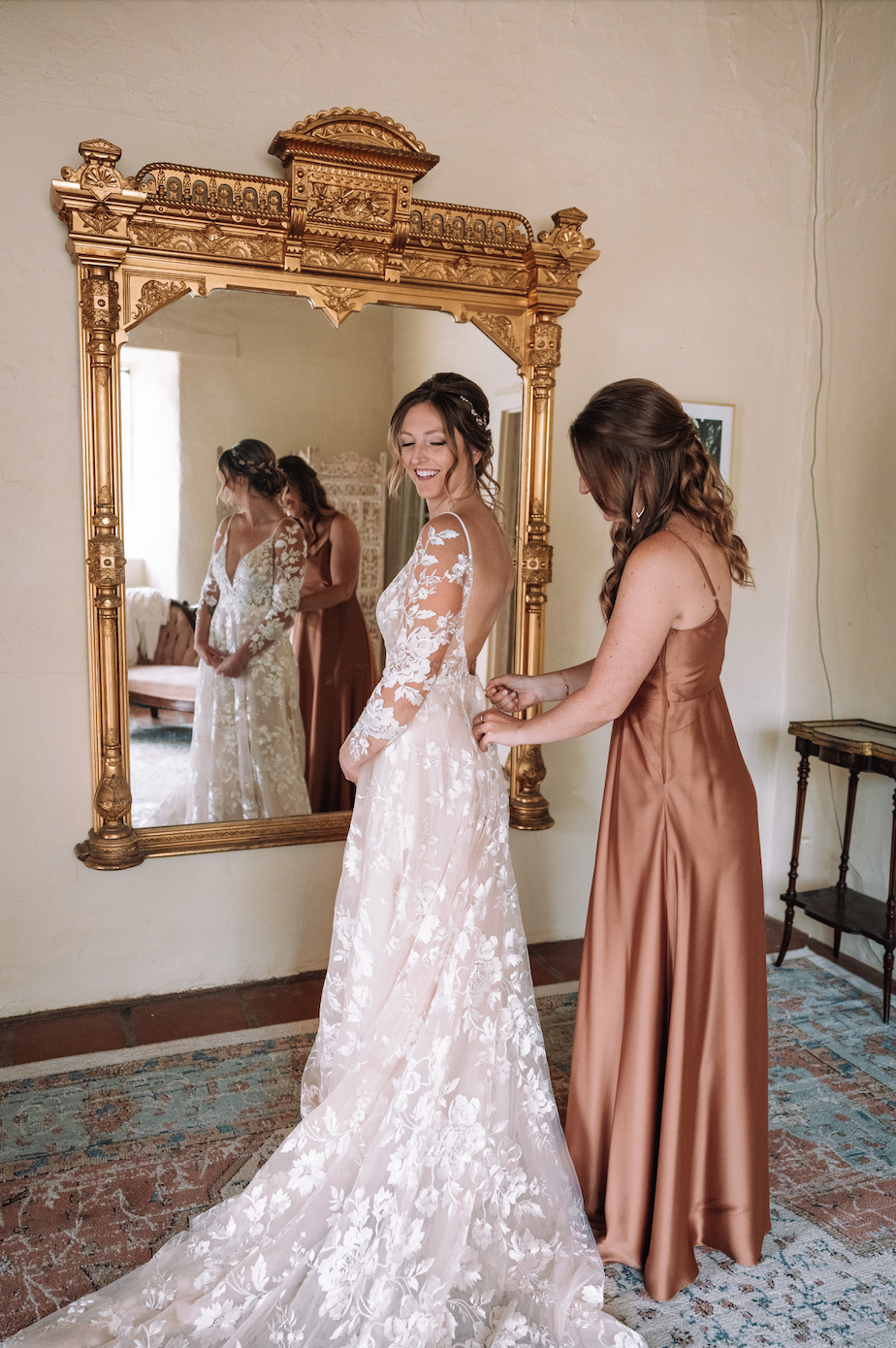www.santabarbarawedding.com | Bear Beau | SB Historical Museum | Tangled Lotus | KB Events | La Rouge Artistry | Bride Getting Ready
