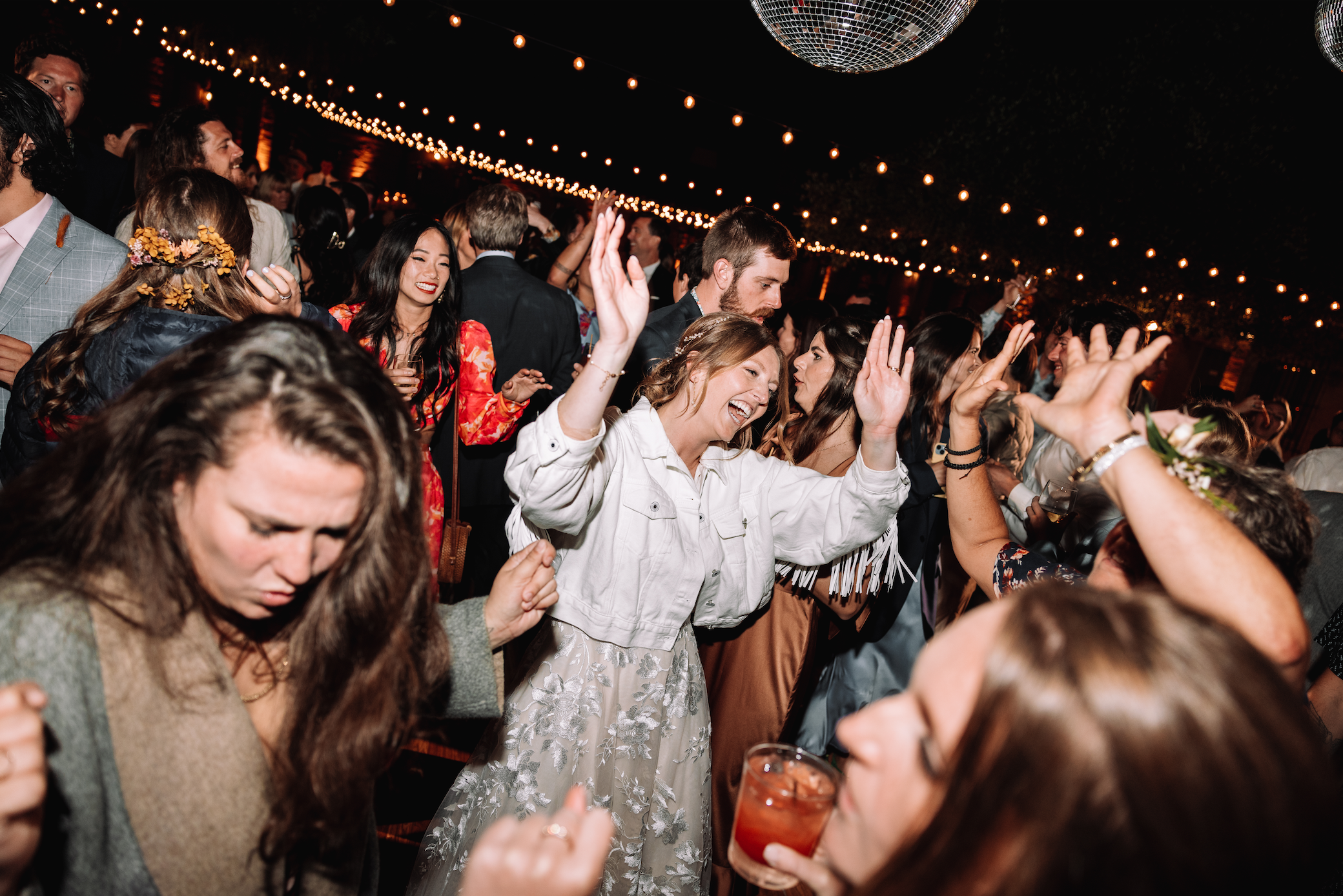 www.santabarbarawedding.com | Bear Beau | SB Historical Museum | Tangled Lotus | KB Events | Bella Vista Designs | Riviera Culture Club | Val-Mar Records | Couple Dancing with Guests