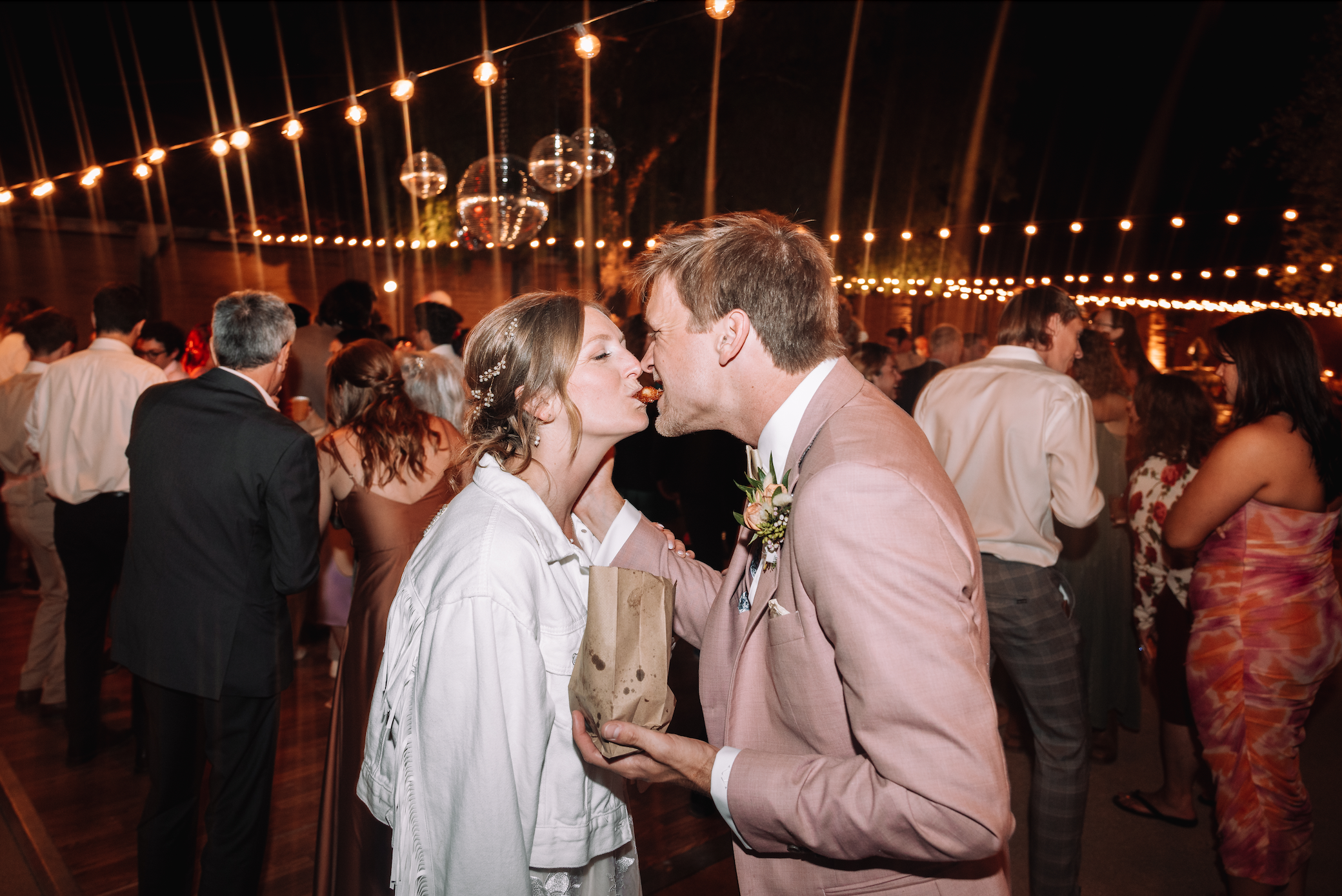 www.santabarbarawedding.com | Bear Beau | SB Historical Museum | Tangled Lotus | KB Events | Bella Vista Designs | Riviera Culture Club | Val-Mar Records | Couple Kissing on Dance Floor