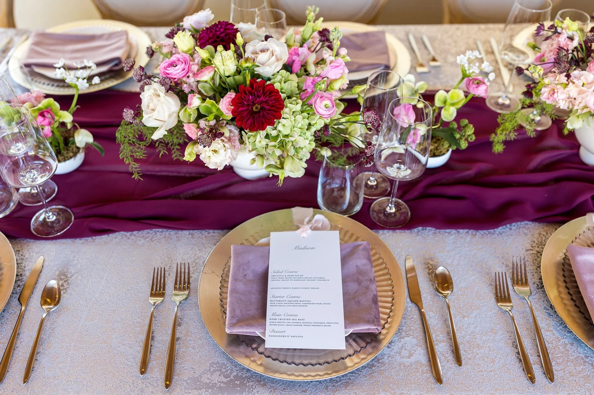 www.santabarbarawedding.com | Elizabeth Victoria | Ritz-Carlton Bacara | AK Brides | Alpha Floral | Amigo Event Rentals | BBJ La Tavola | Reception Set Up