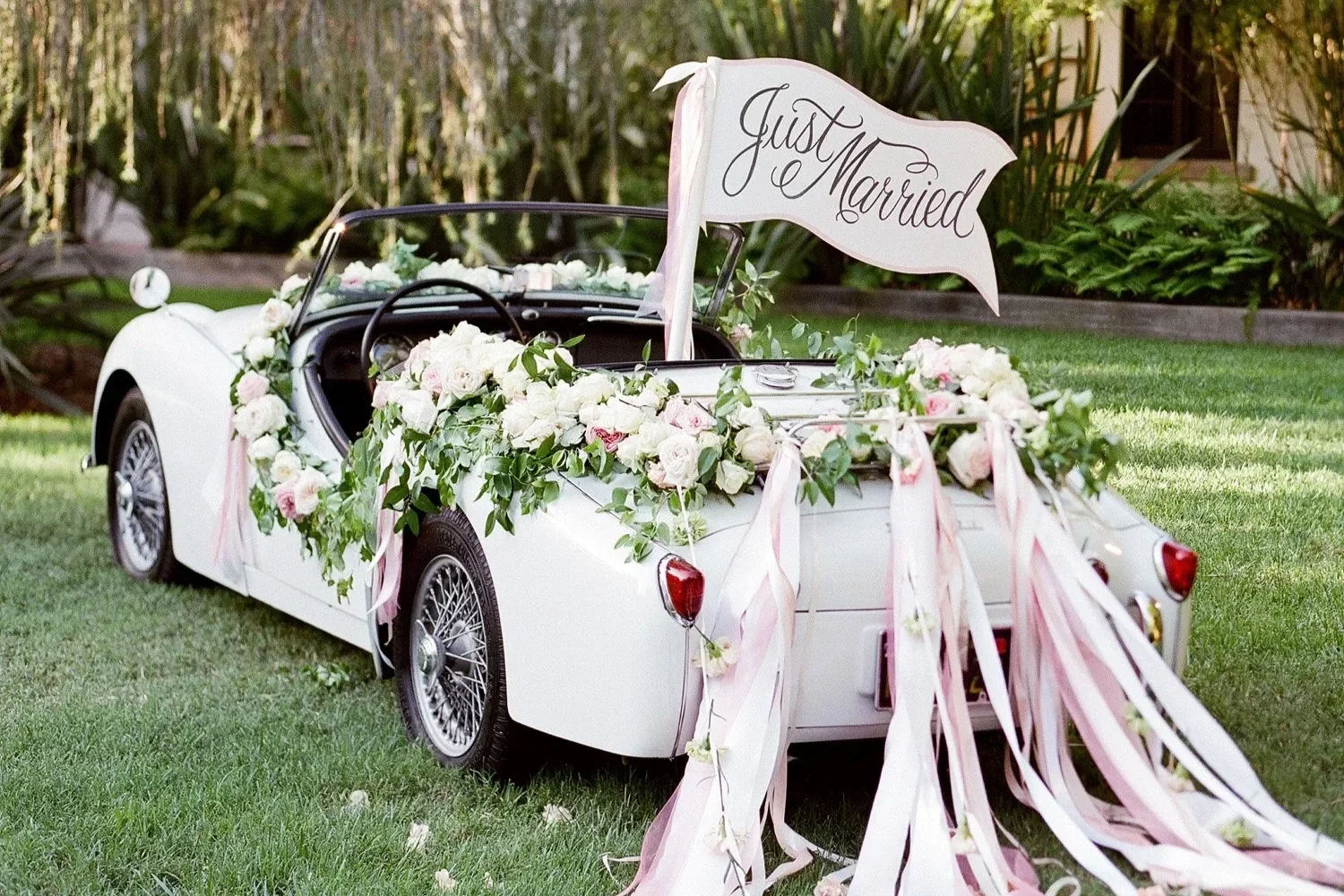 Romantic Garden Estate Wedding by Jose Villa