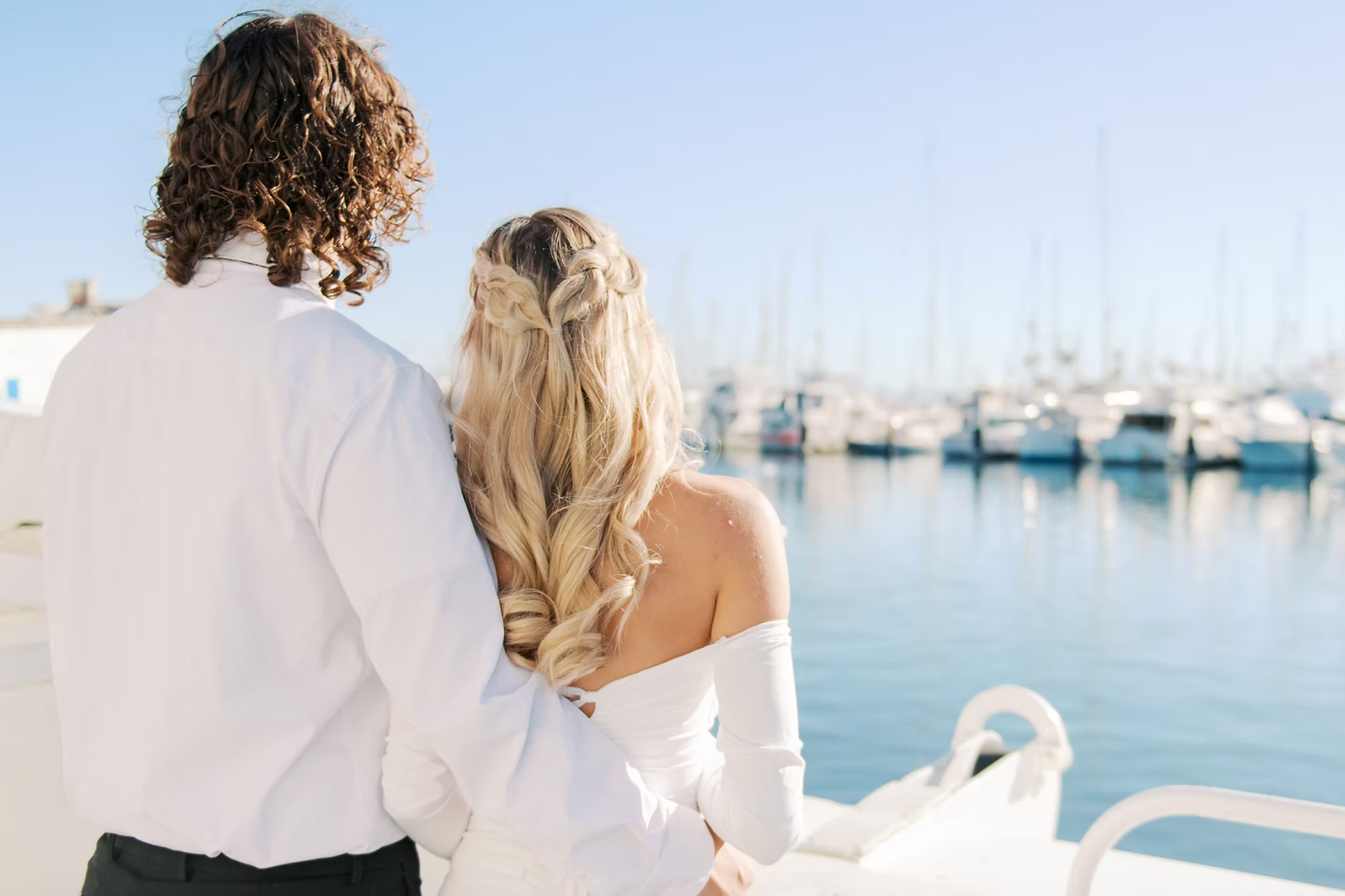 Bride and groom at Condor Express wedding