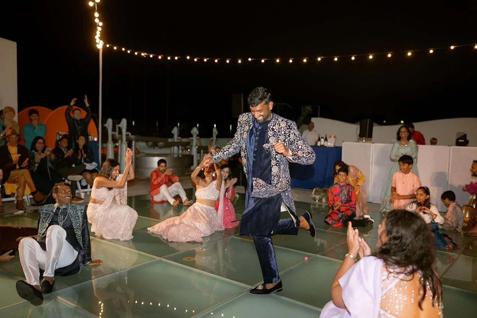 Sangeet celebration at the MOXI museum