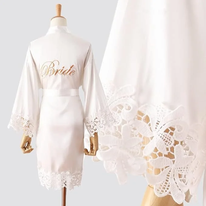 Bridal robe for getting ready