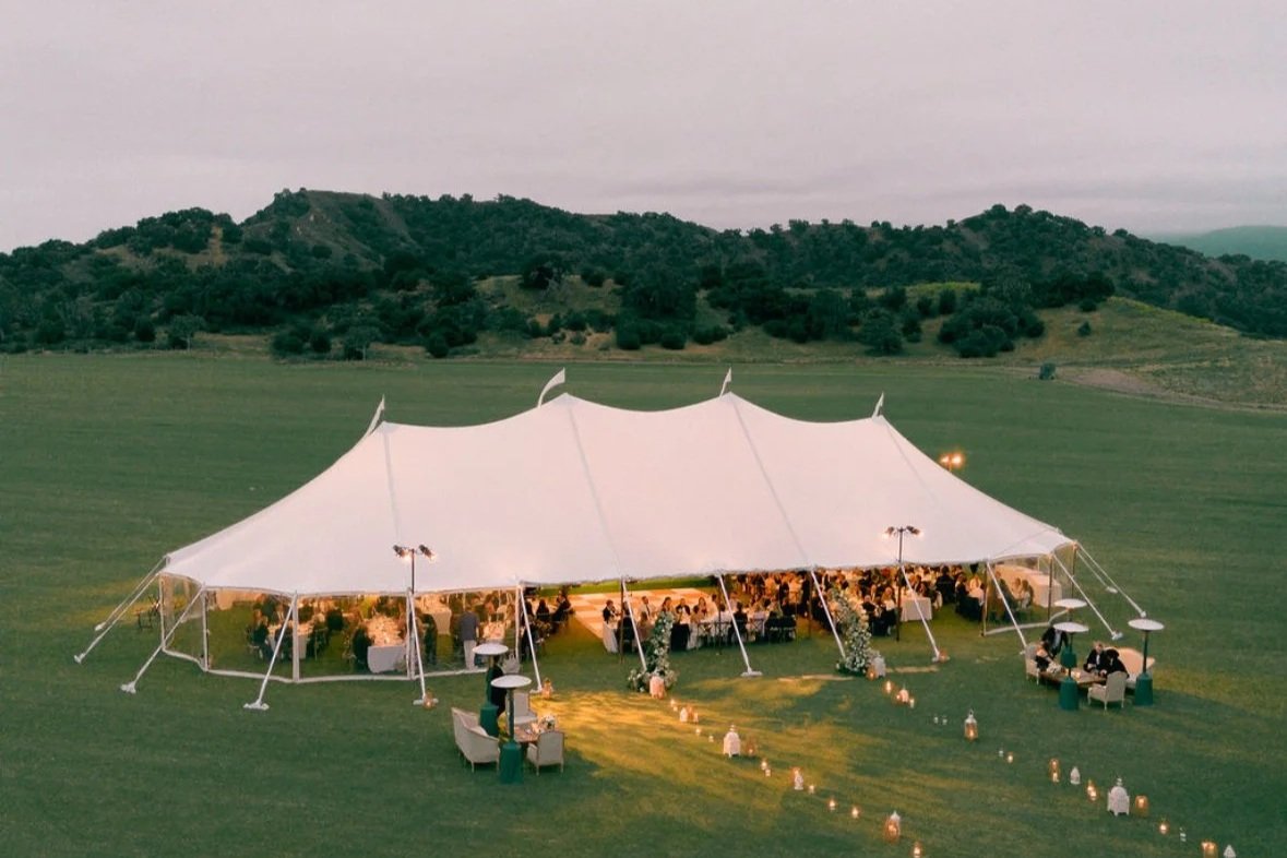 White tent at Happy Canyon Vineyard