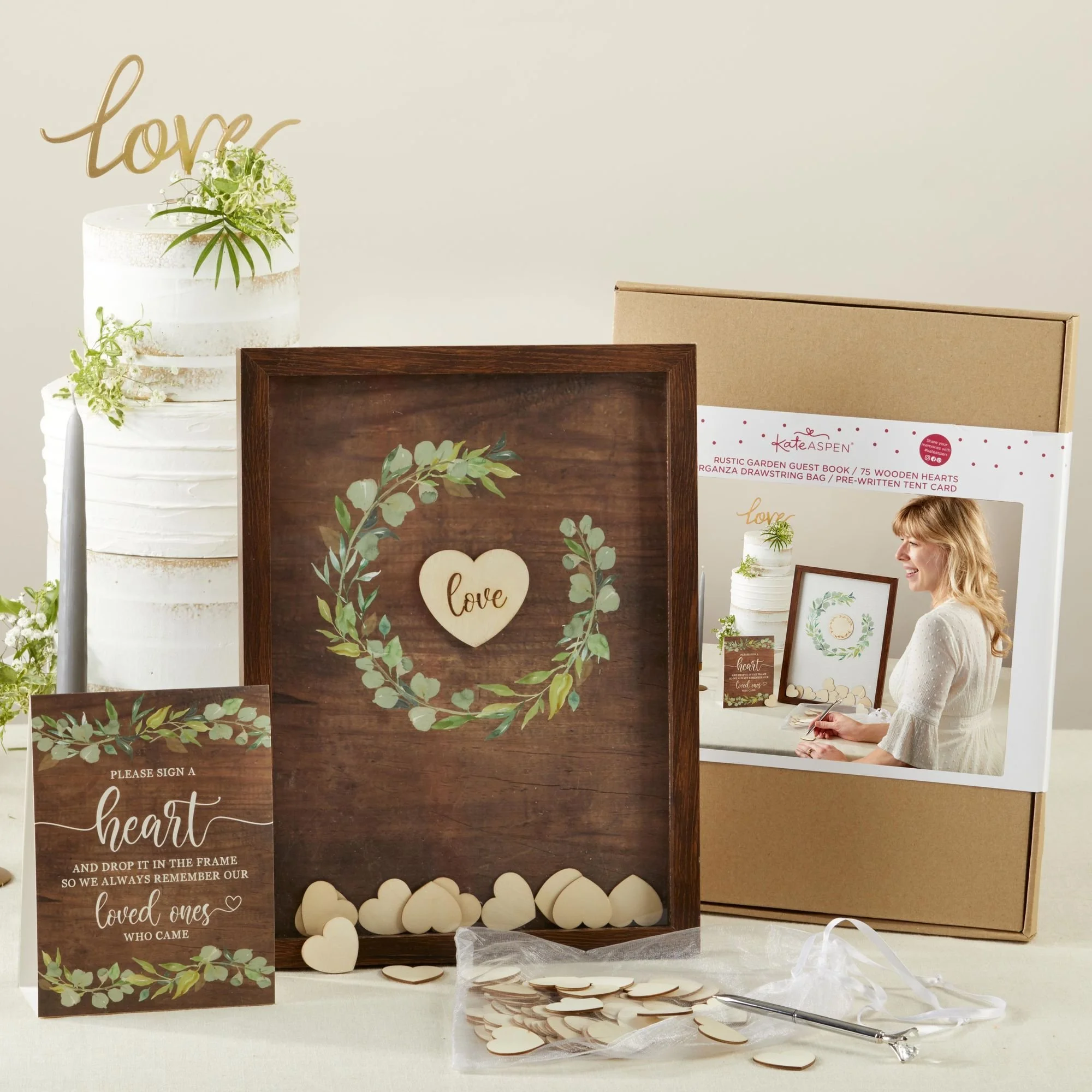 Rustic guest book alternative