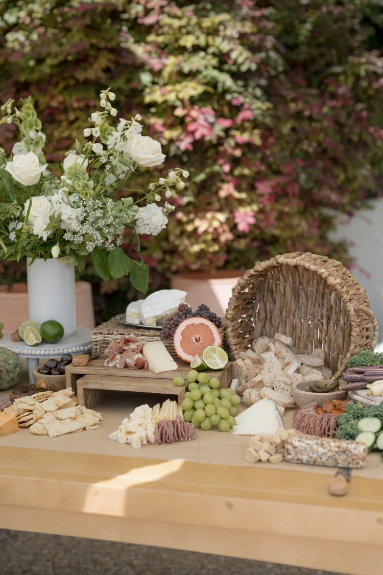 Charcuterie board at summer soiree