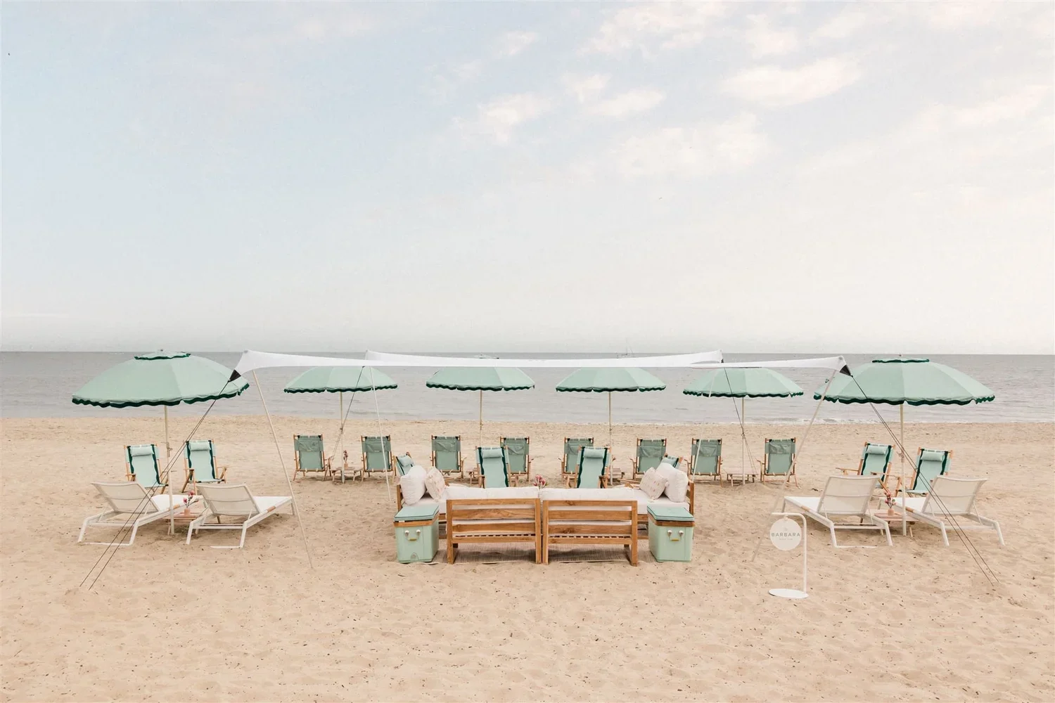 The Barbara Anacapa Cabana on the beach