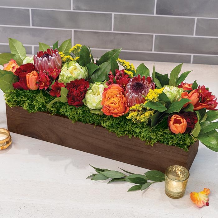 Autumn floral centerpiece