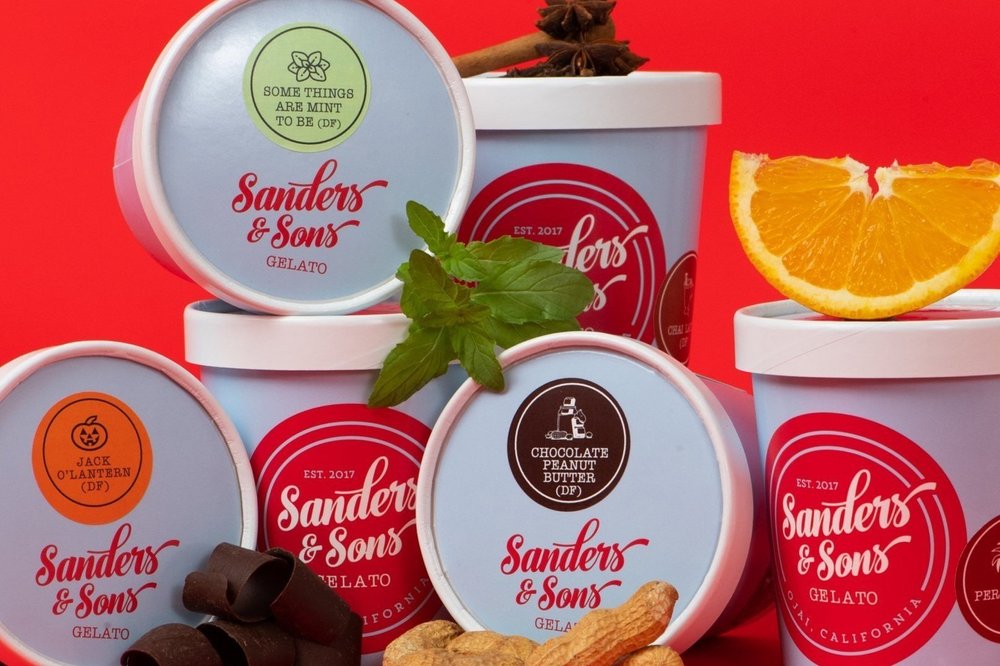 All the Flavors of Sanders & Sons Gelato — Santa Barbara Wedding Style