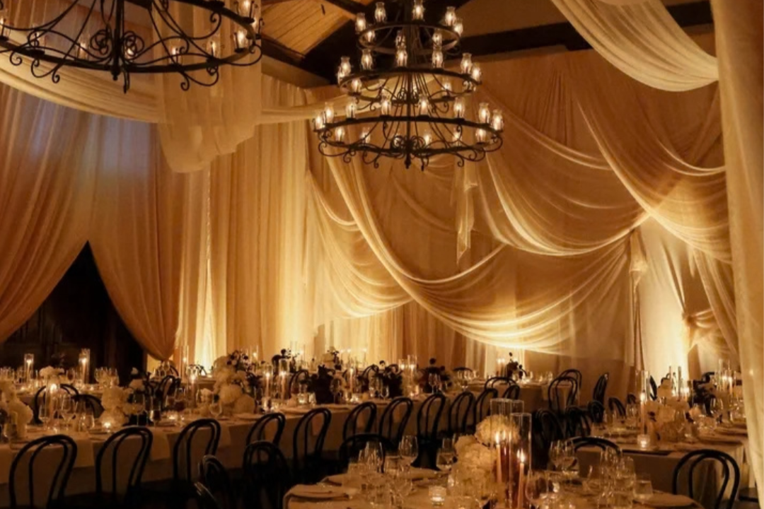 Wedding reception set up by SPARK Creative Events