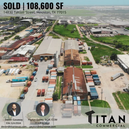 SOLD | 108,500 SF at 14830 Talcott Street, Houston, TX