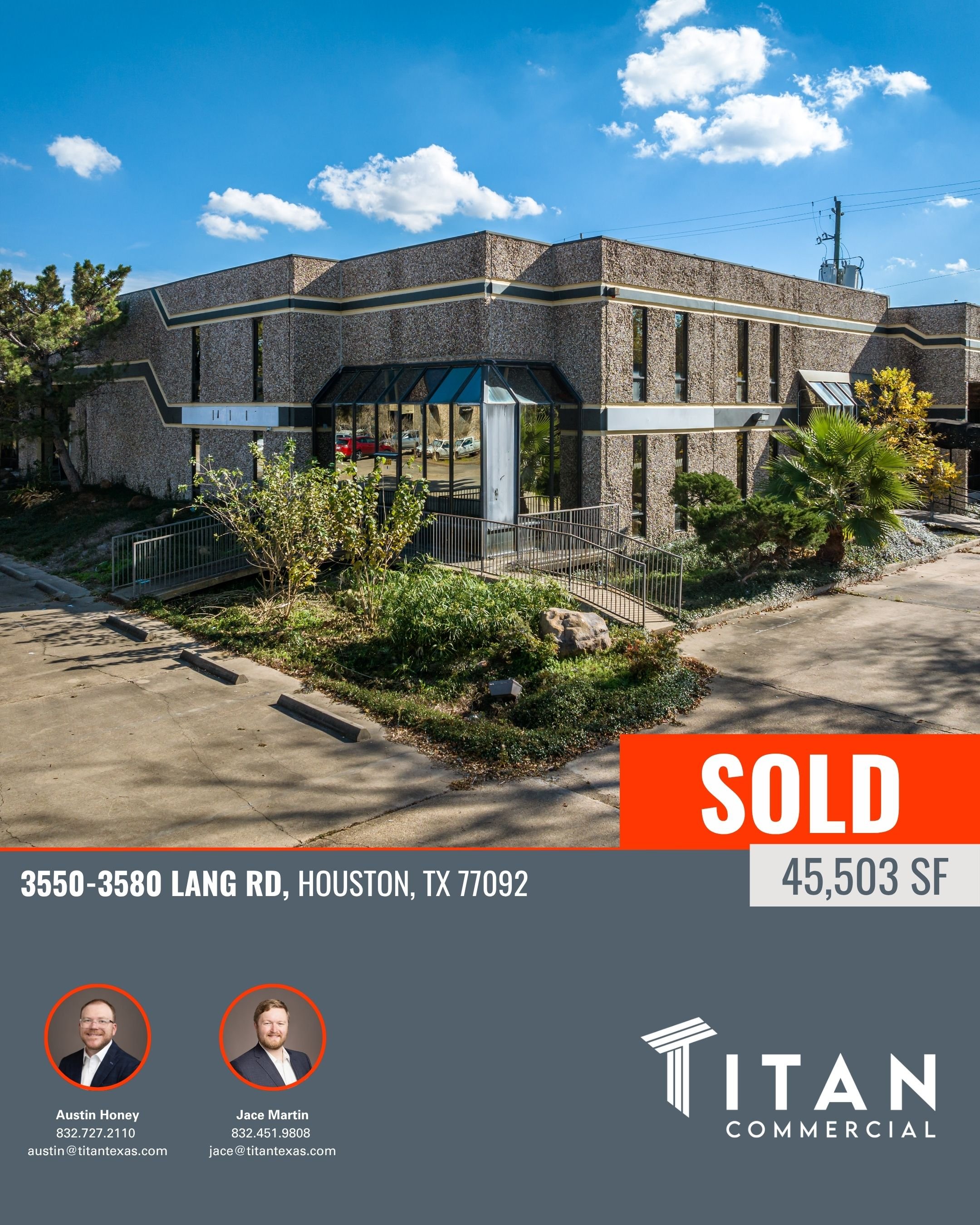 SOLD | 45,503 SF Located at 3550-3580 Lang Rd