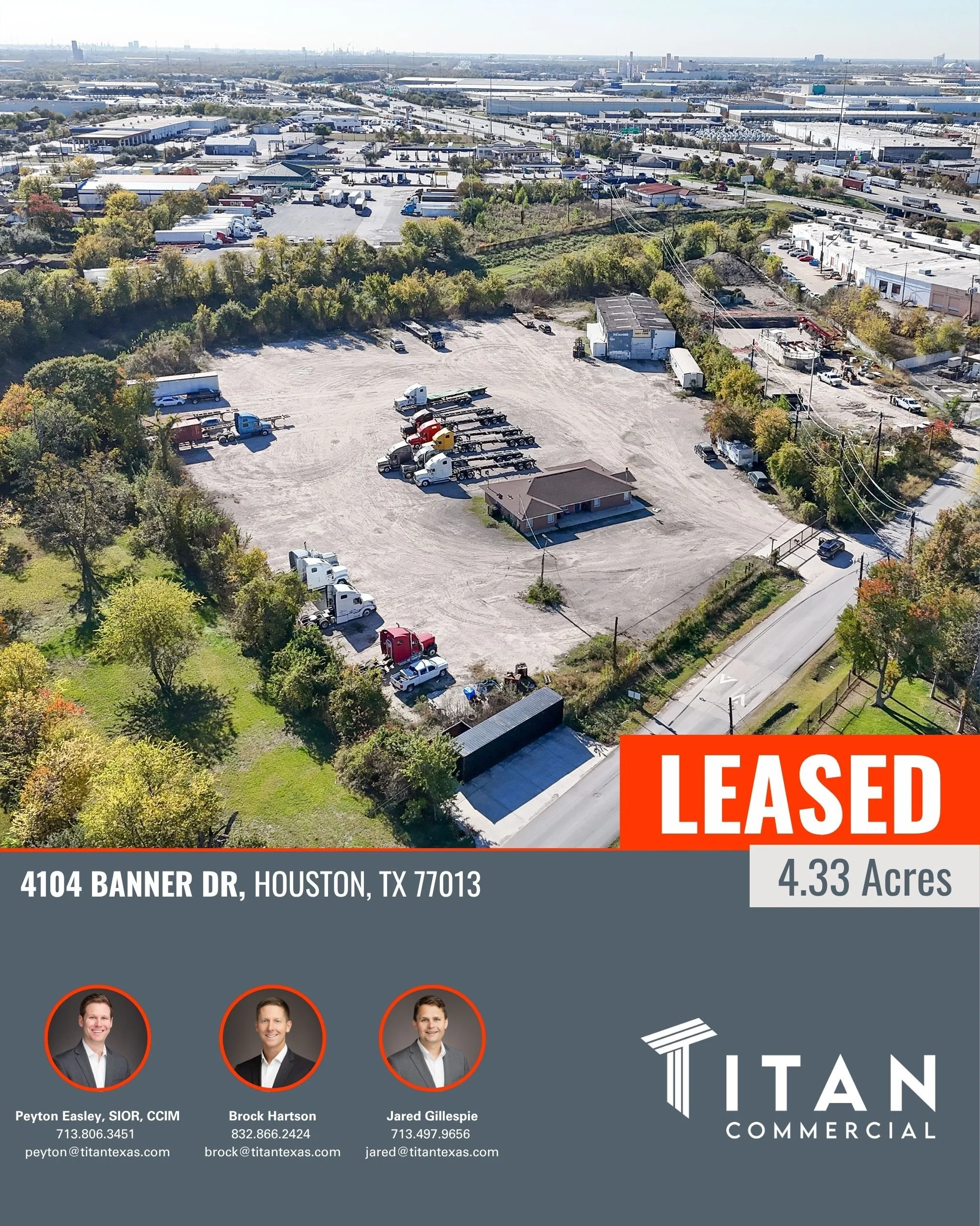 LEASED | 4.33 Acres at 4101 Banner Dr