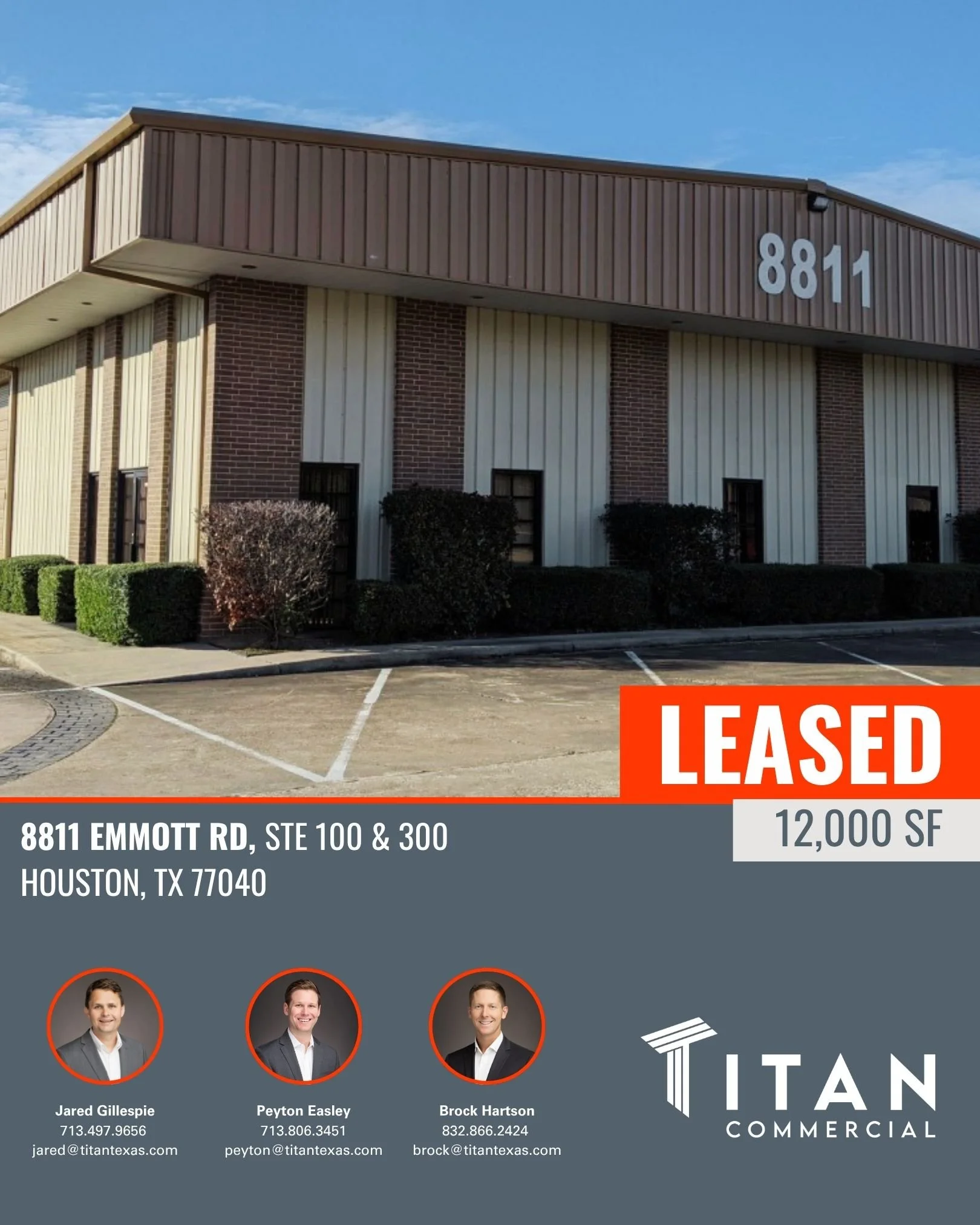 LEASED | 12,000 SF at 8811 Emmott Rd, Ste 100 &amp; 300