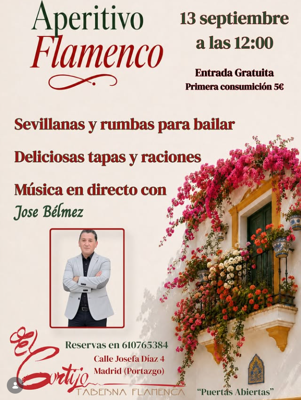 El Cortijo recupera sus aperitivos flamencos con José Bélmez