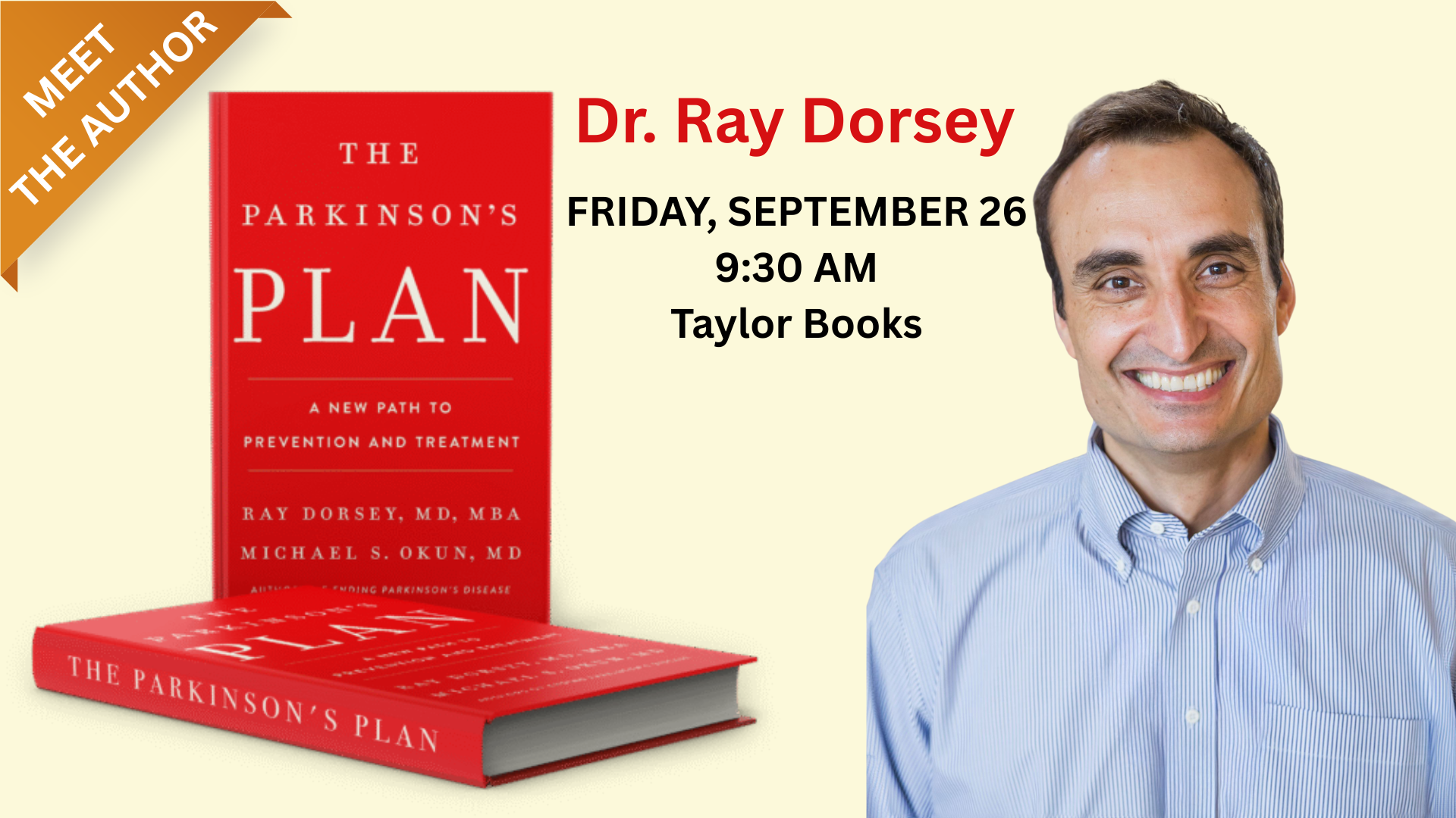Author Event Dr. Ray Dorsey