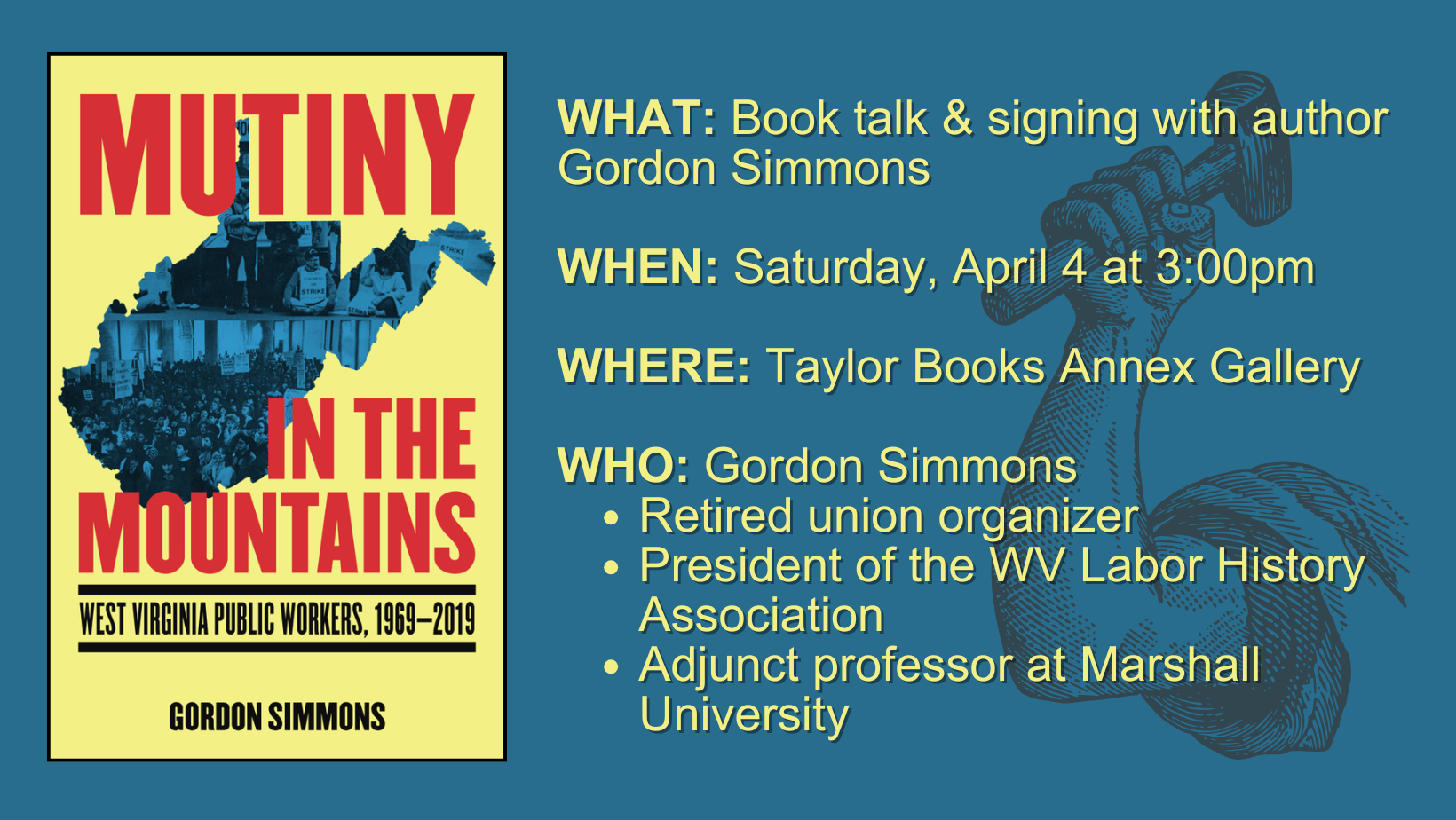 Author Event: Mutiny in the Mountains with Gordon Simmons