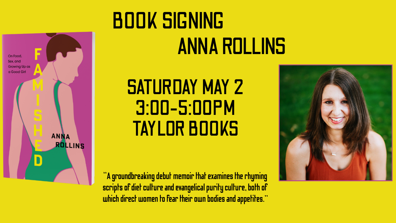 Author Event with Anna Rollins