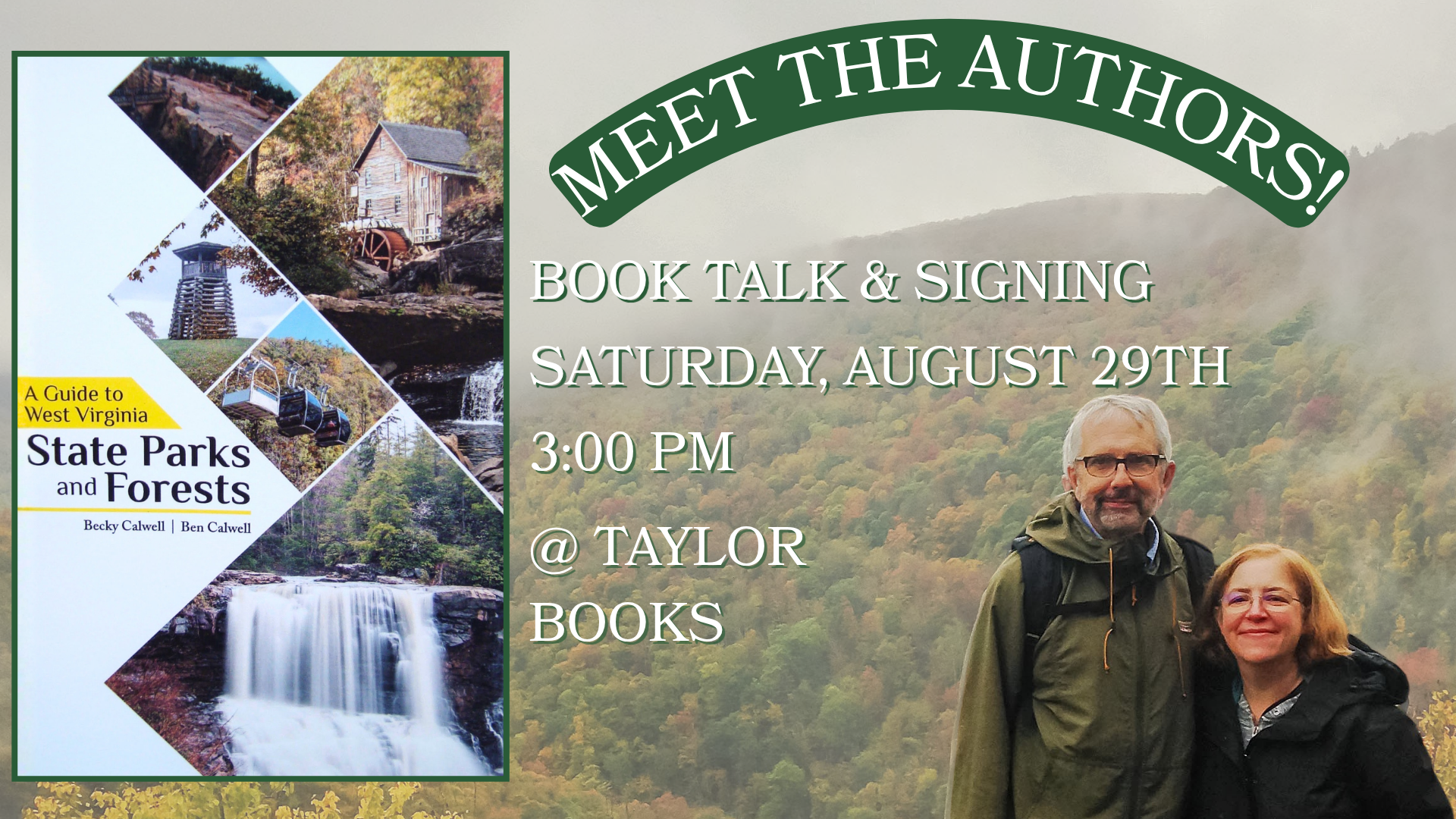 Author Event: A Guide to WV State Parks & Forests